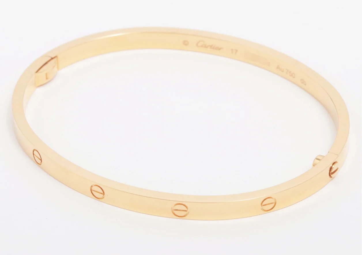 Cartier Love SM Bracelet - AP060439 - 750(YG) 19.6g - Size 17 - Full Set