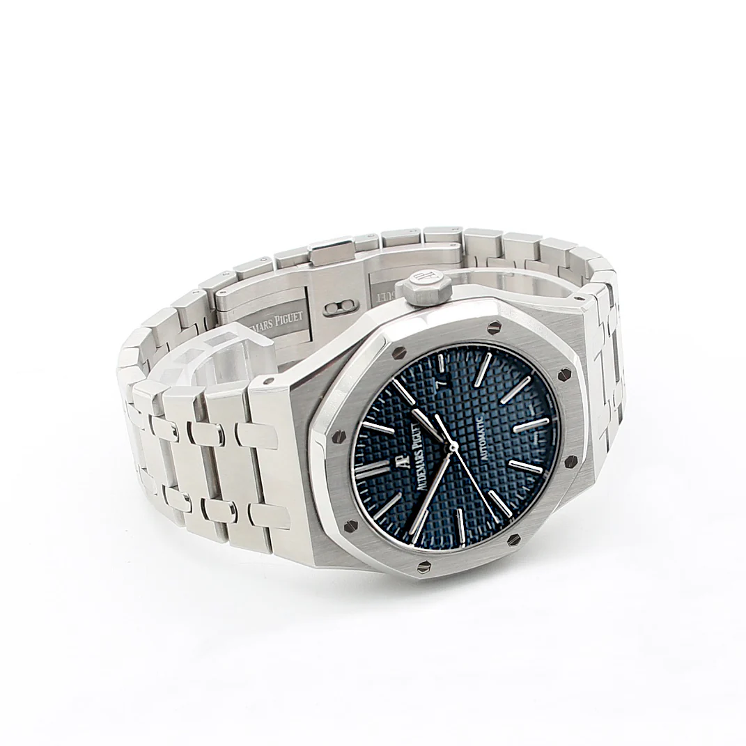 Audemars Piguet Royal Oak ref. 15400ST - Full Set - Blue Dial - Image 3