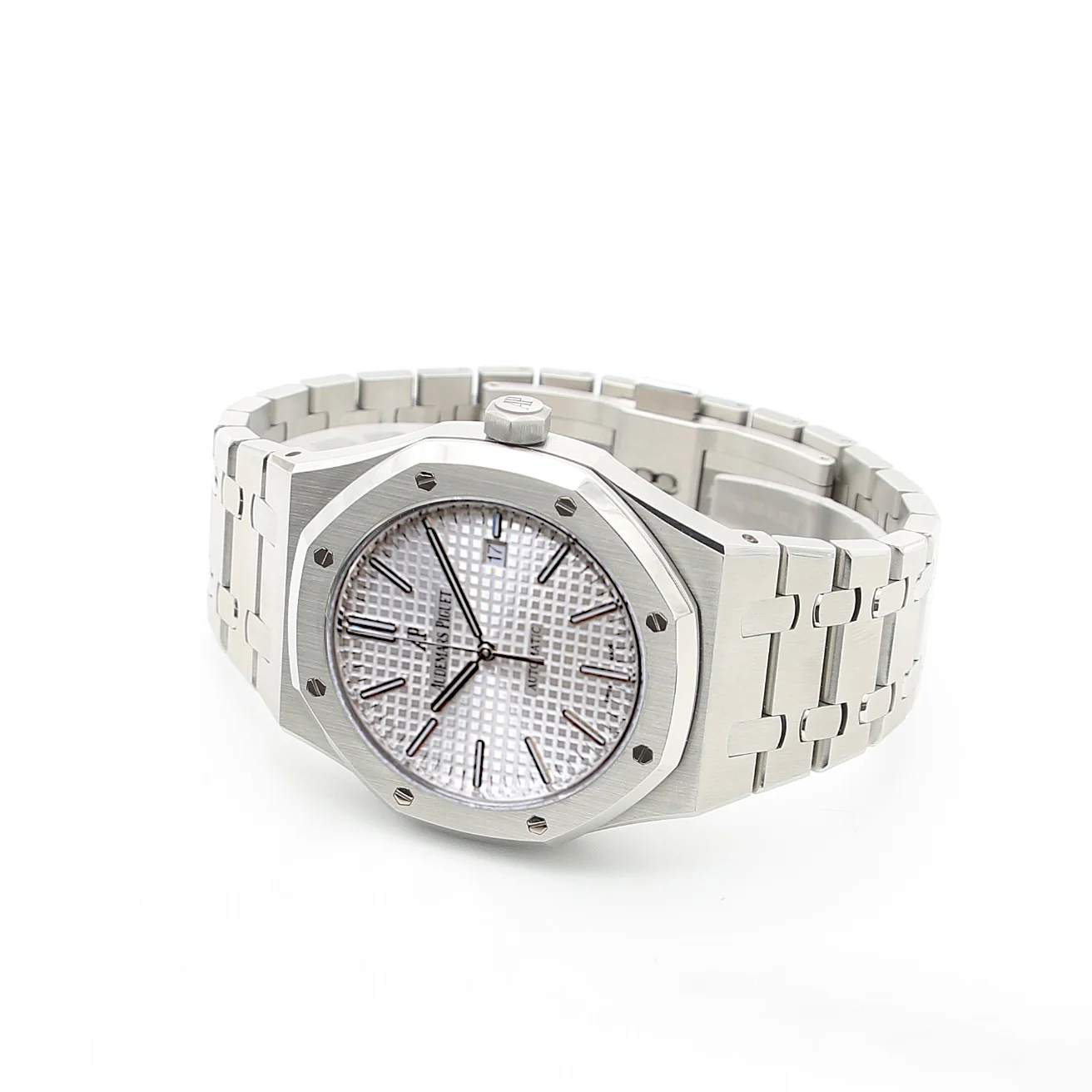 Audemars Piguet Royal Oak ref. 15400ST - Full Set - Silver Dial - Image 3