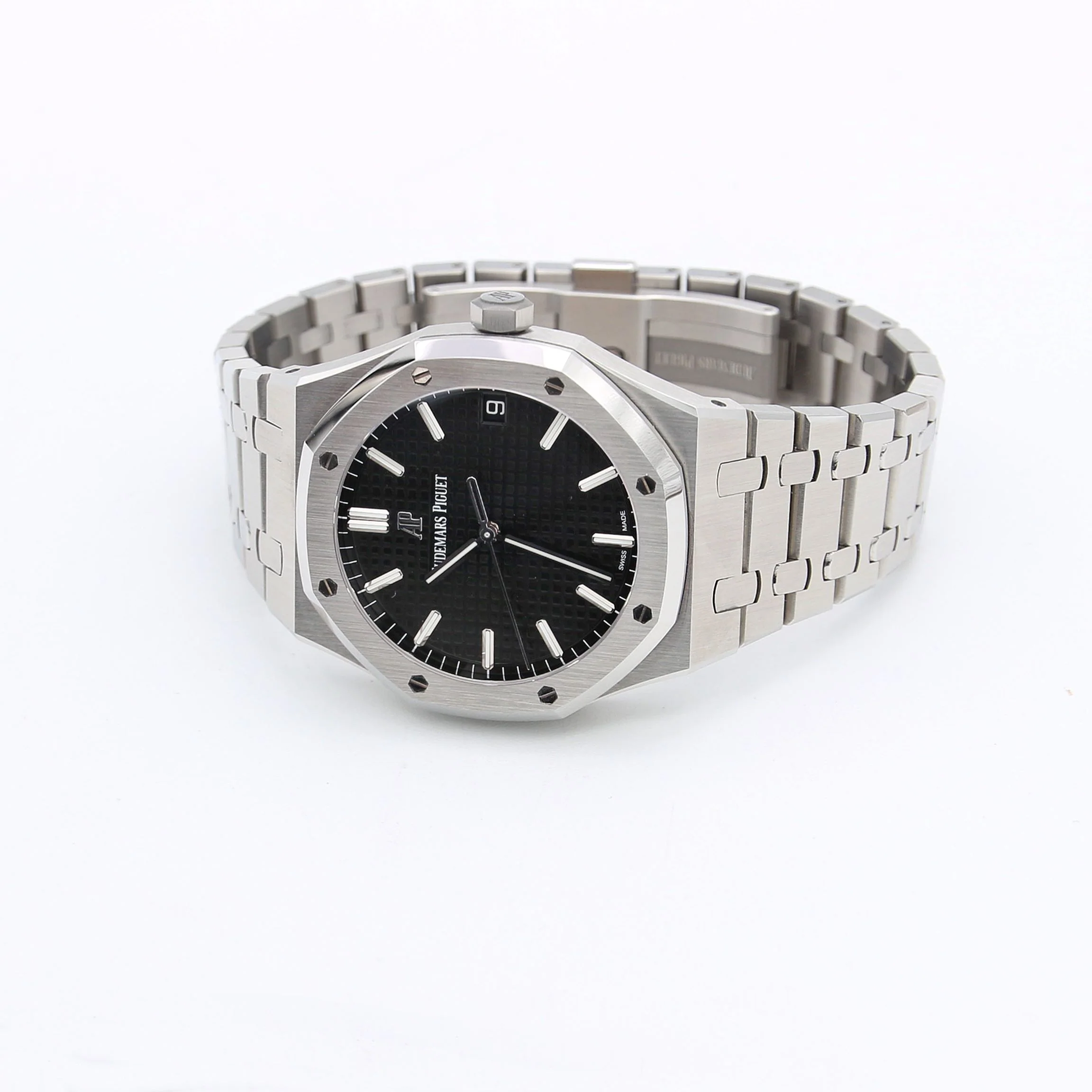 Audemars Piguet Royal Oak ref. 15500ST - Black Dial - Full Set - Image 6