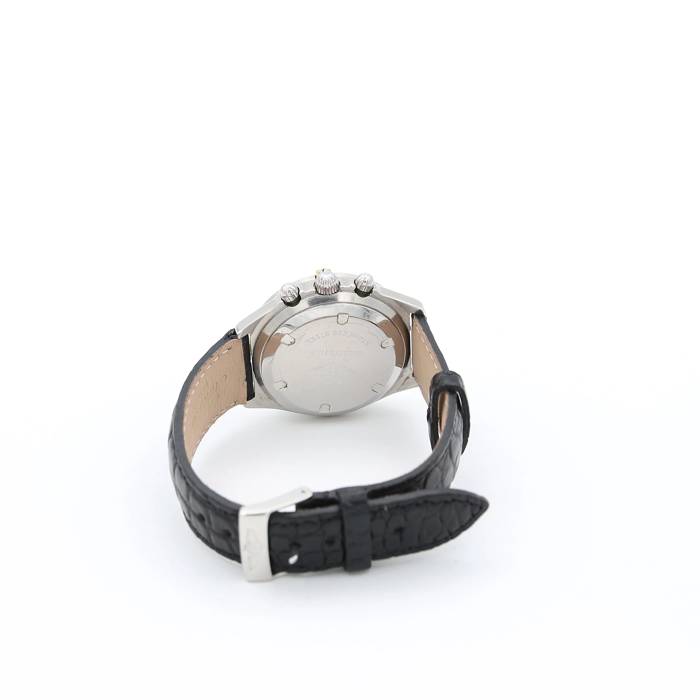 Breitling Callisto Chronograph ref. 80520 - Blue dial Leather strap - Image 7