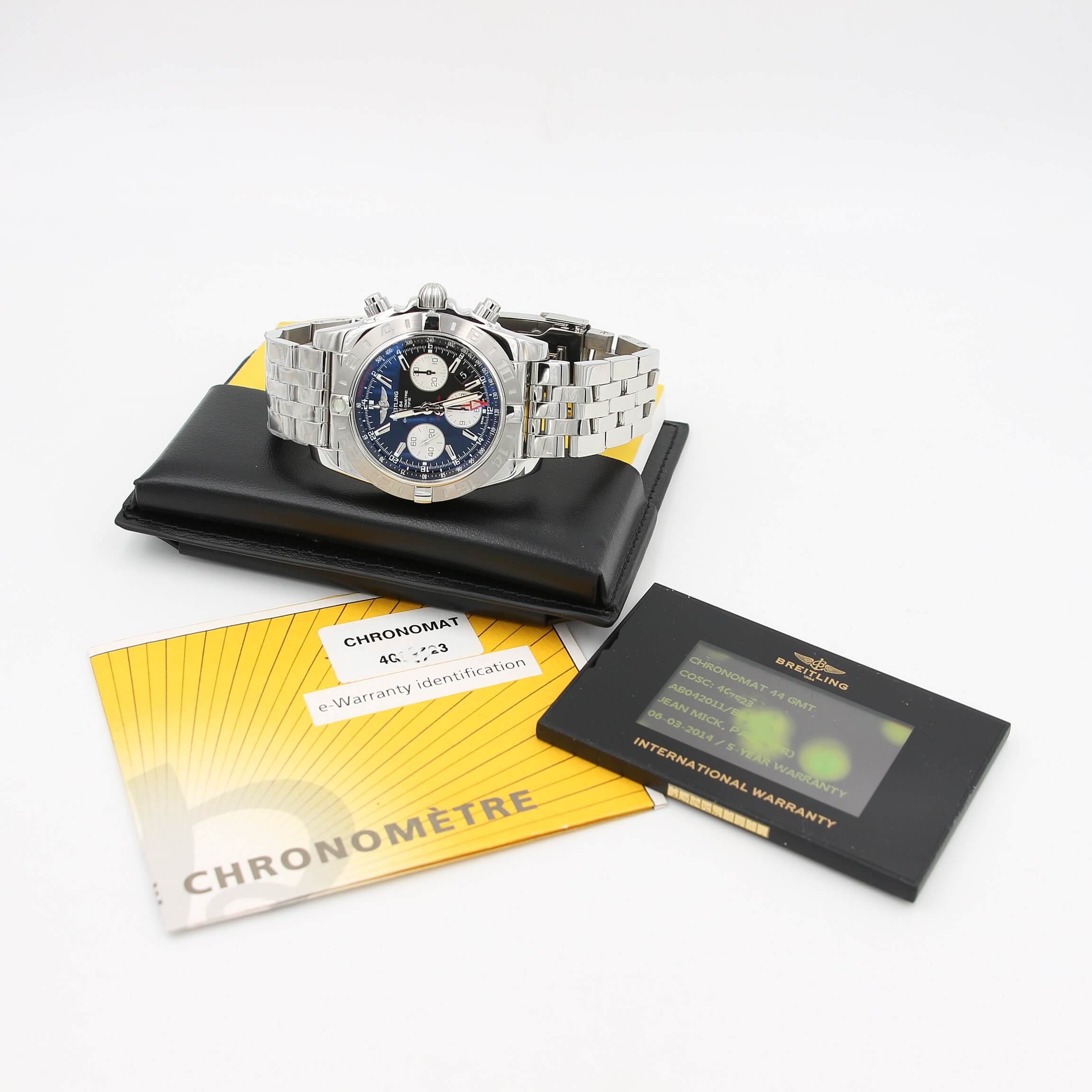 Breitling Chronomat 44 GMT Chronograph ref. AB042011/BB56 Steel Bracelet - Image 4