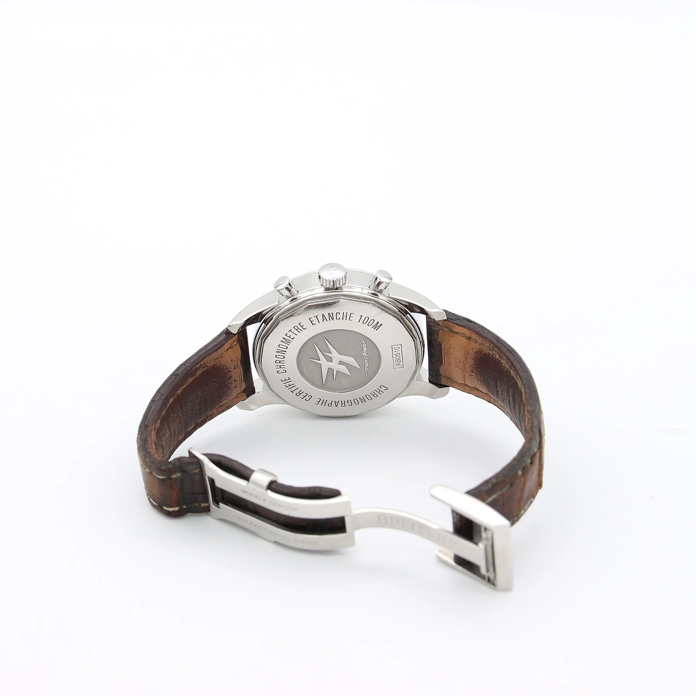 Breitling Transocean Chronograph Unitime ref. AB0510 - Leather Strap - Image 6