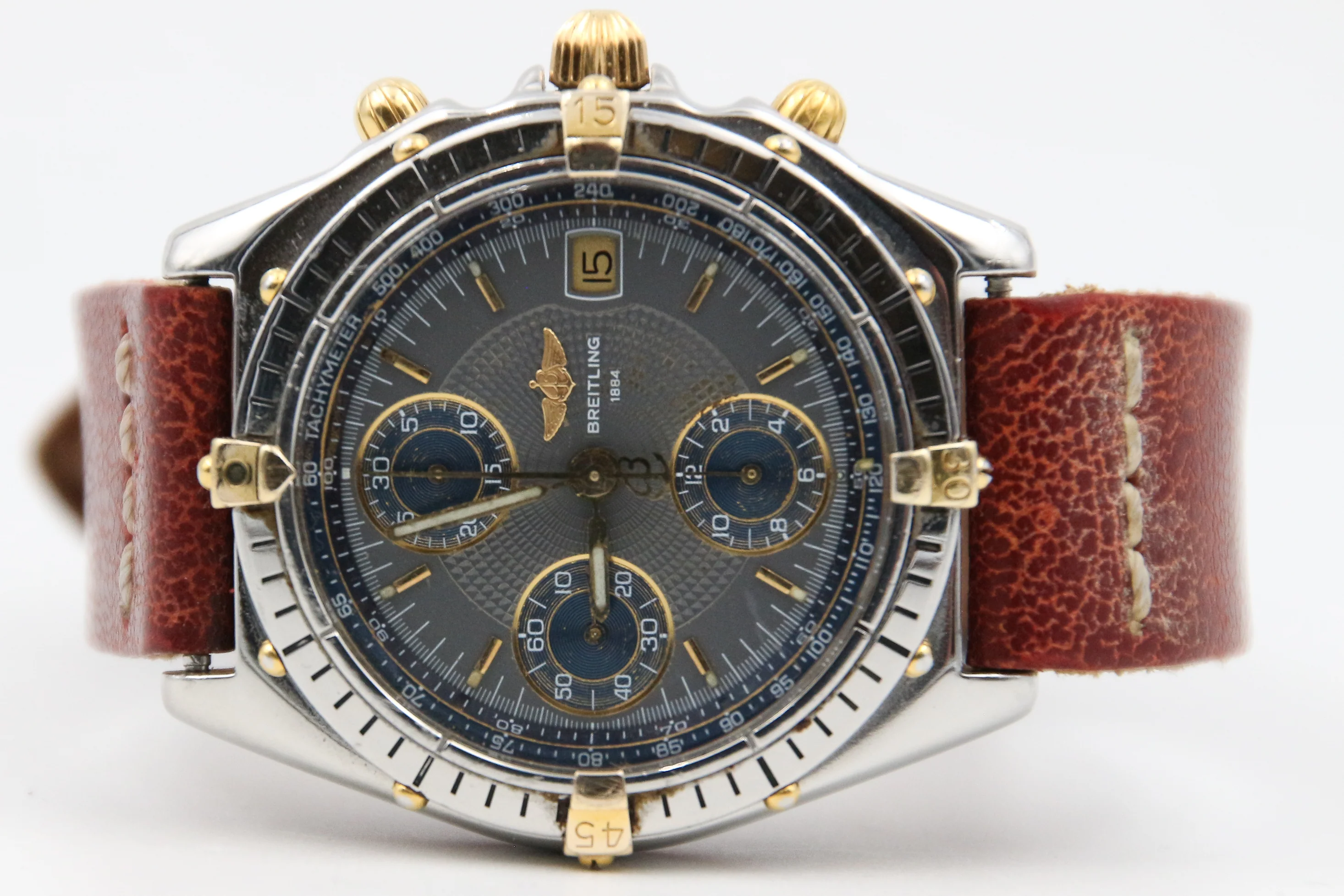 Breitling Chronomat ref. 81950 Antracite dial Leather strap - Image 2