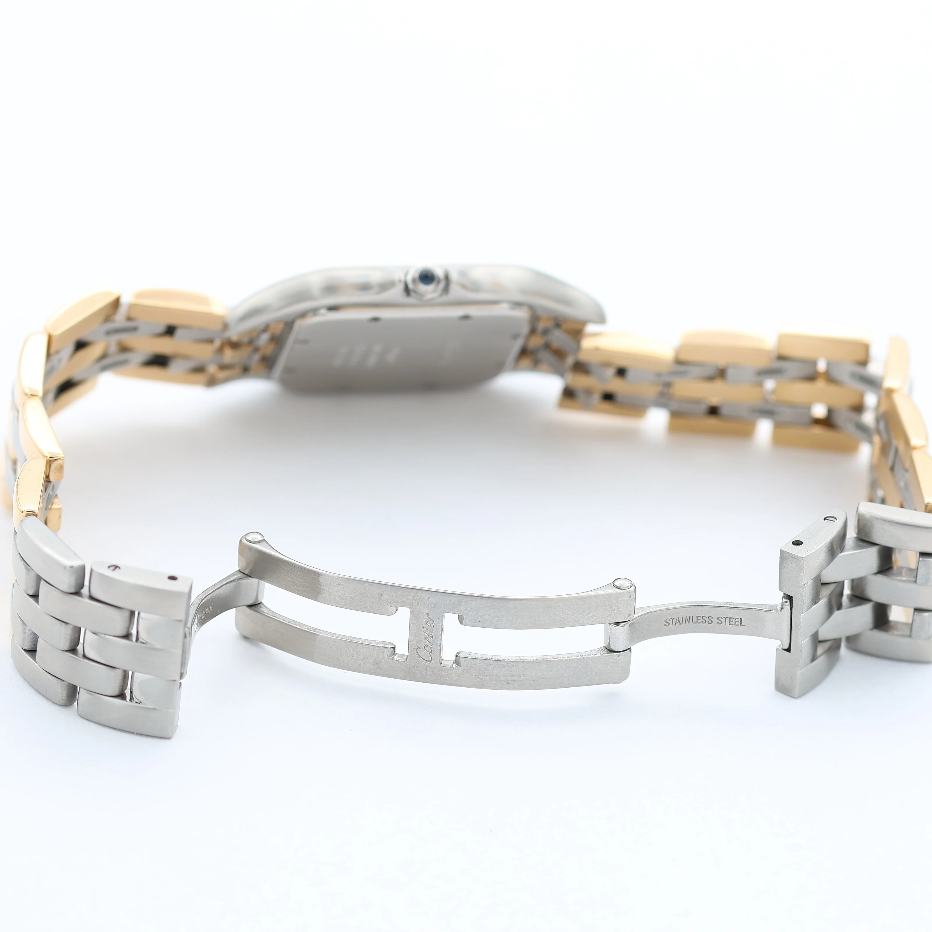 Cartier Panthere ref. 187957 Steel and 18K Gold with Three Lines Bracelet - Full Set - Image 12