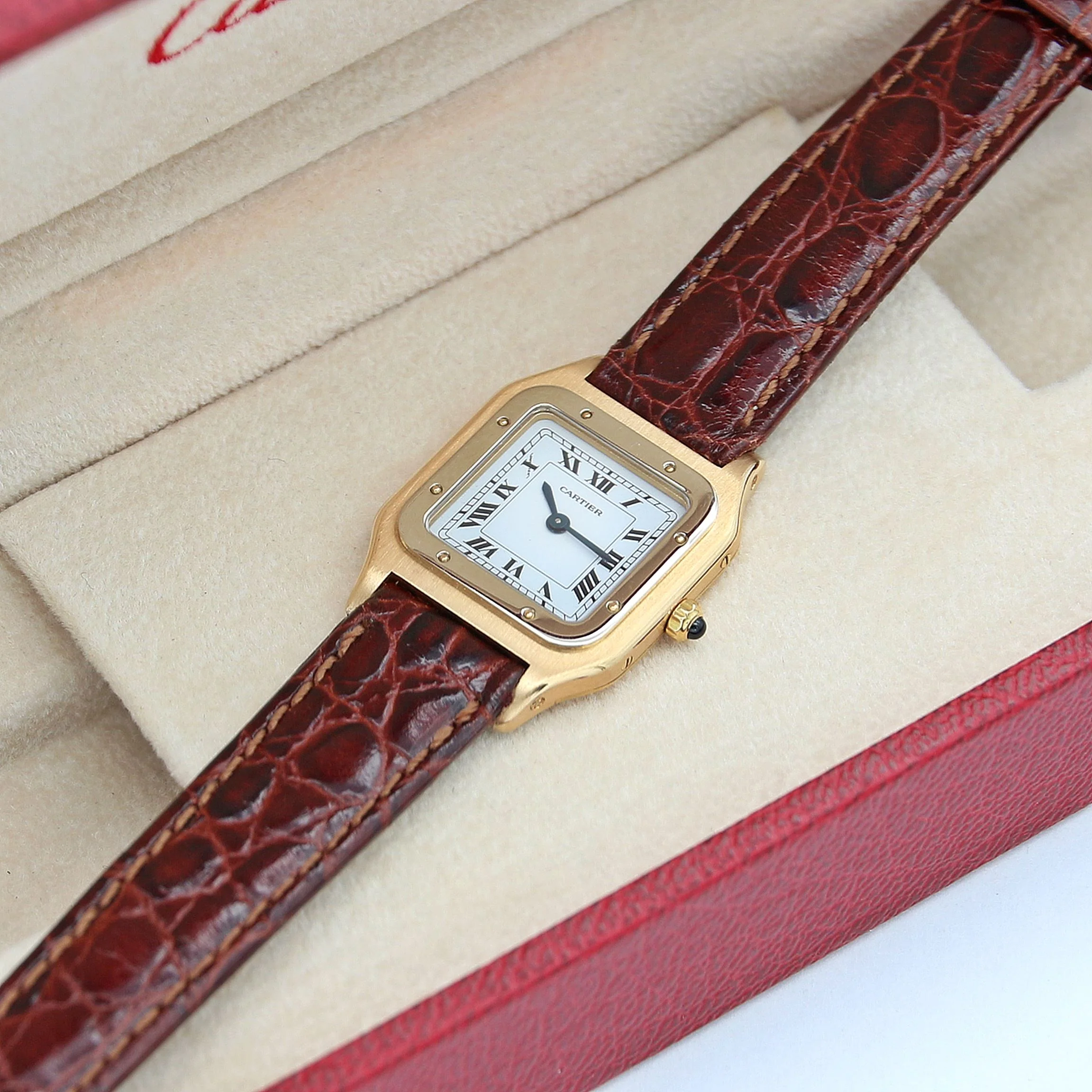 Cartier Santos Dumont Lady ref. 9606 Paris Dial 18K - Image 3