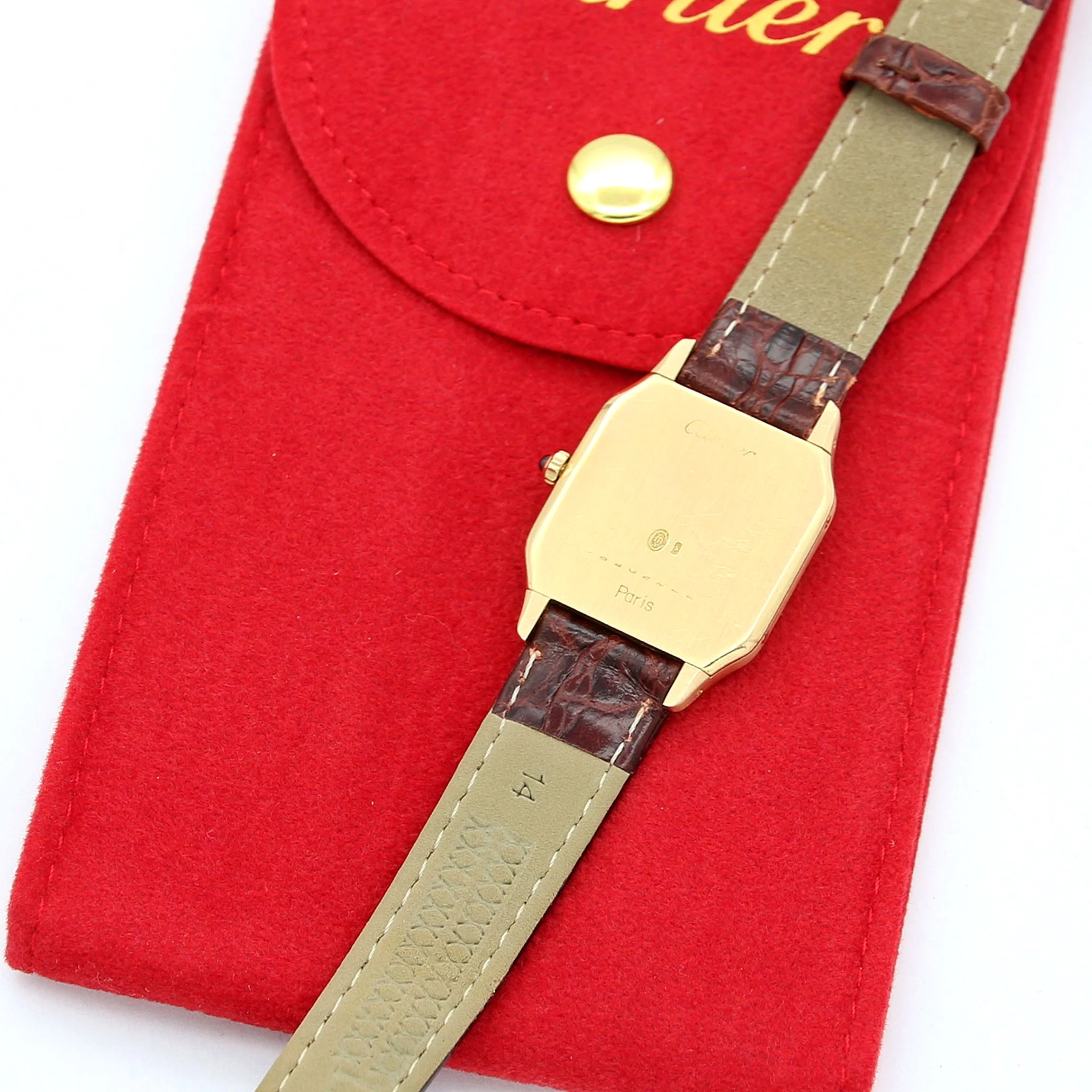Cartier Santos Dumont Lady ref. 9606 Paris Dial 18K - Image 5