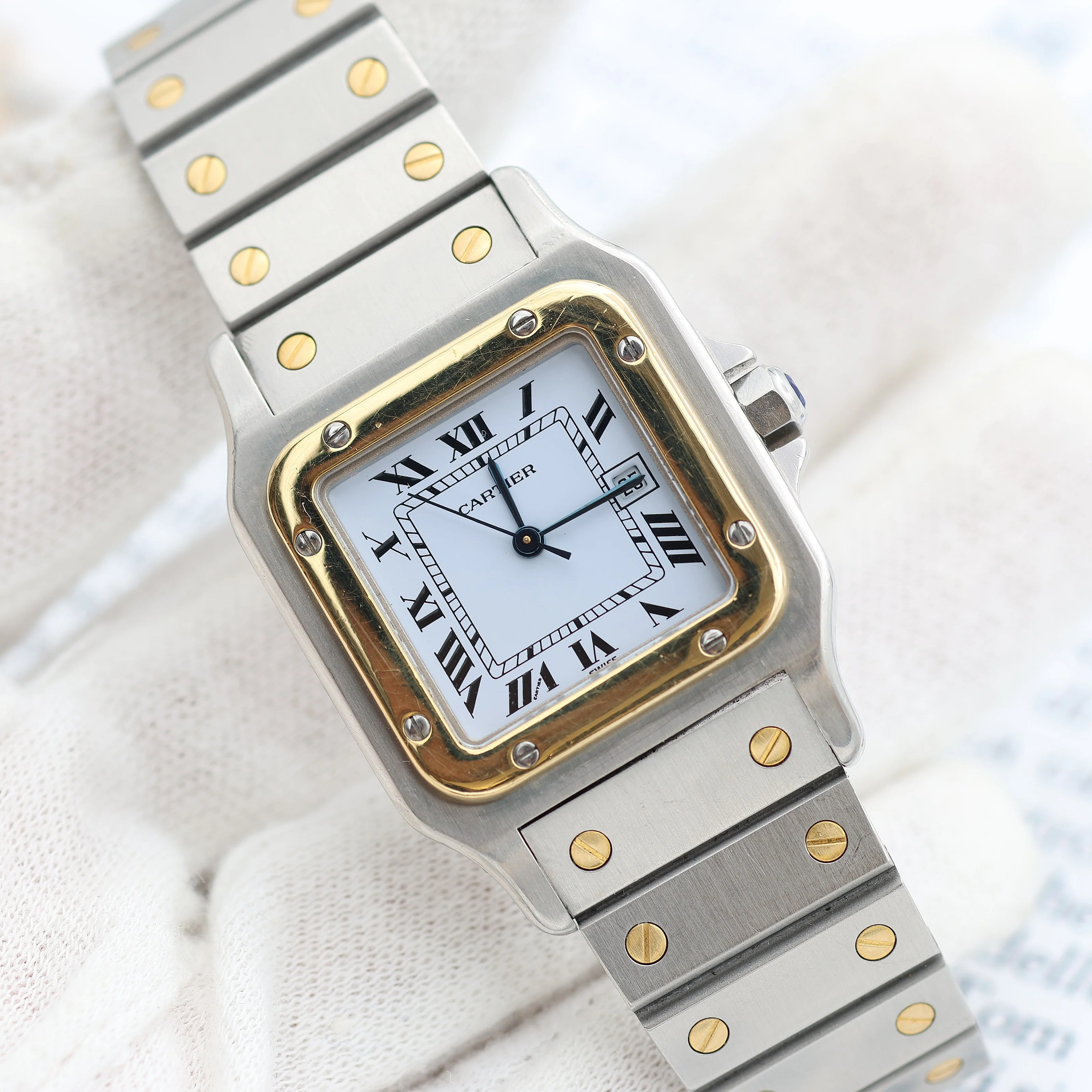 Cartier Santos Carree Automatic ref. 2961 with Bracelet - Image 5