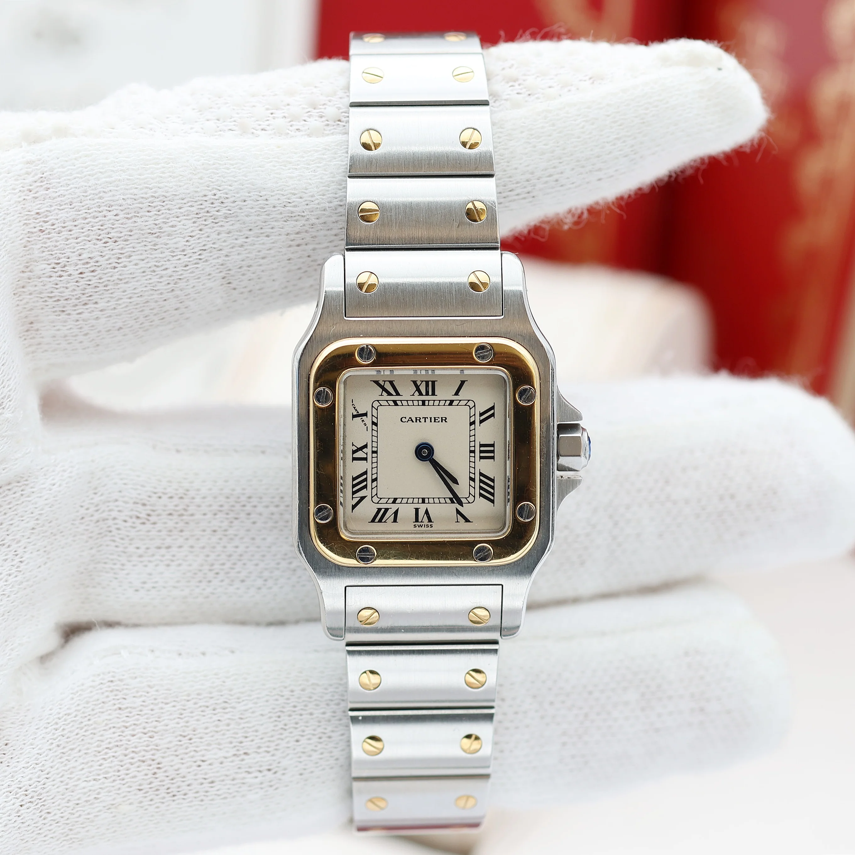 Cartier Santos Galbée - Quartz - Ref. 1057930 - Full Set - Image 7