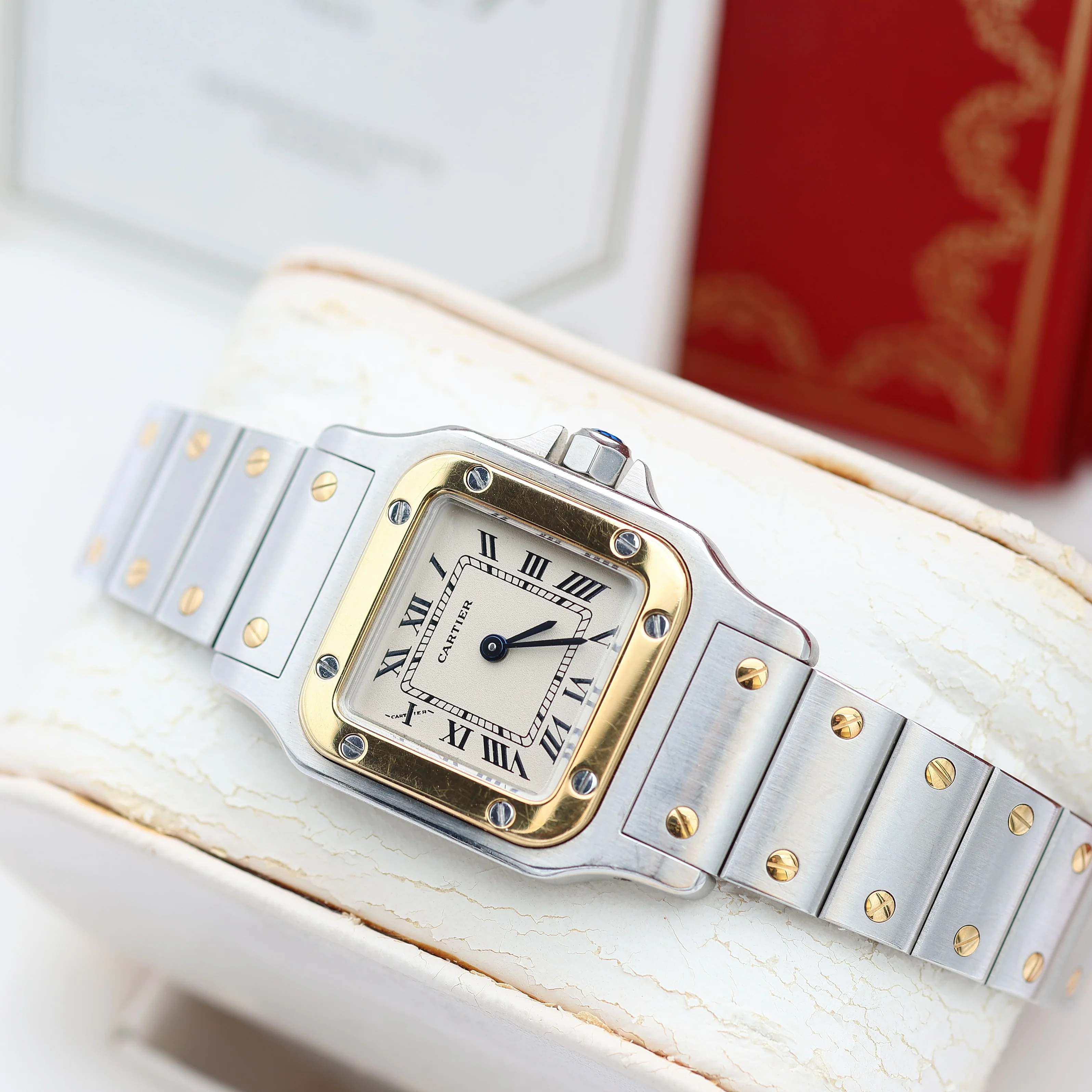 Cartier Santos Galbée - Quartz - Ref. 1057930 - Full Set - Image 9