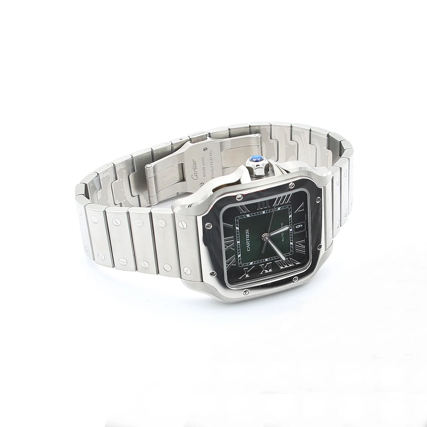 Cartier Santos Large Green Dial Ref. WSSA0062 - Full Set - Image 5