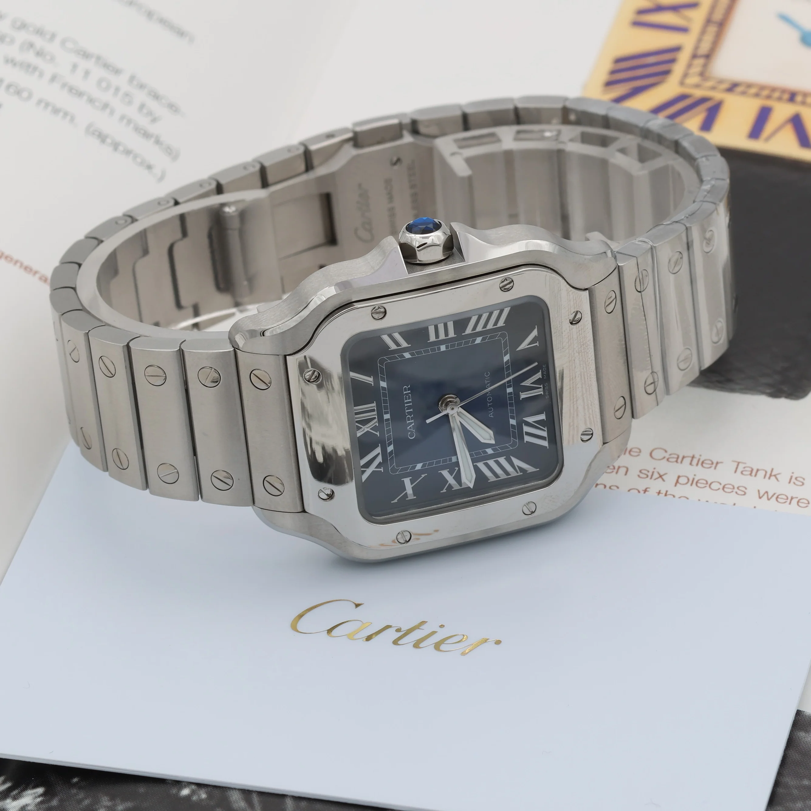 Cartier Santos ref. WSSA0063 - NEW - Full Set - Image 7