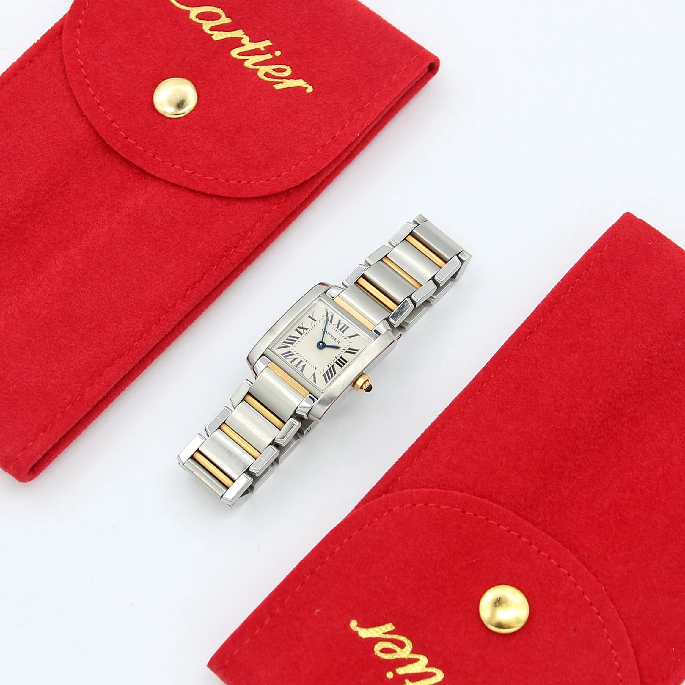 Cartier Tank Française ref 2384 in Steel/Gold - Image 3