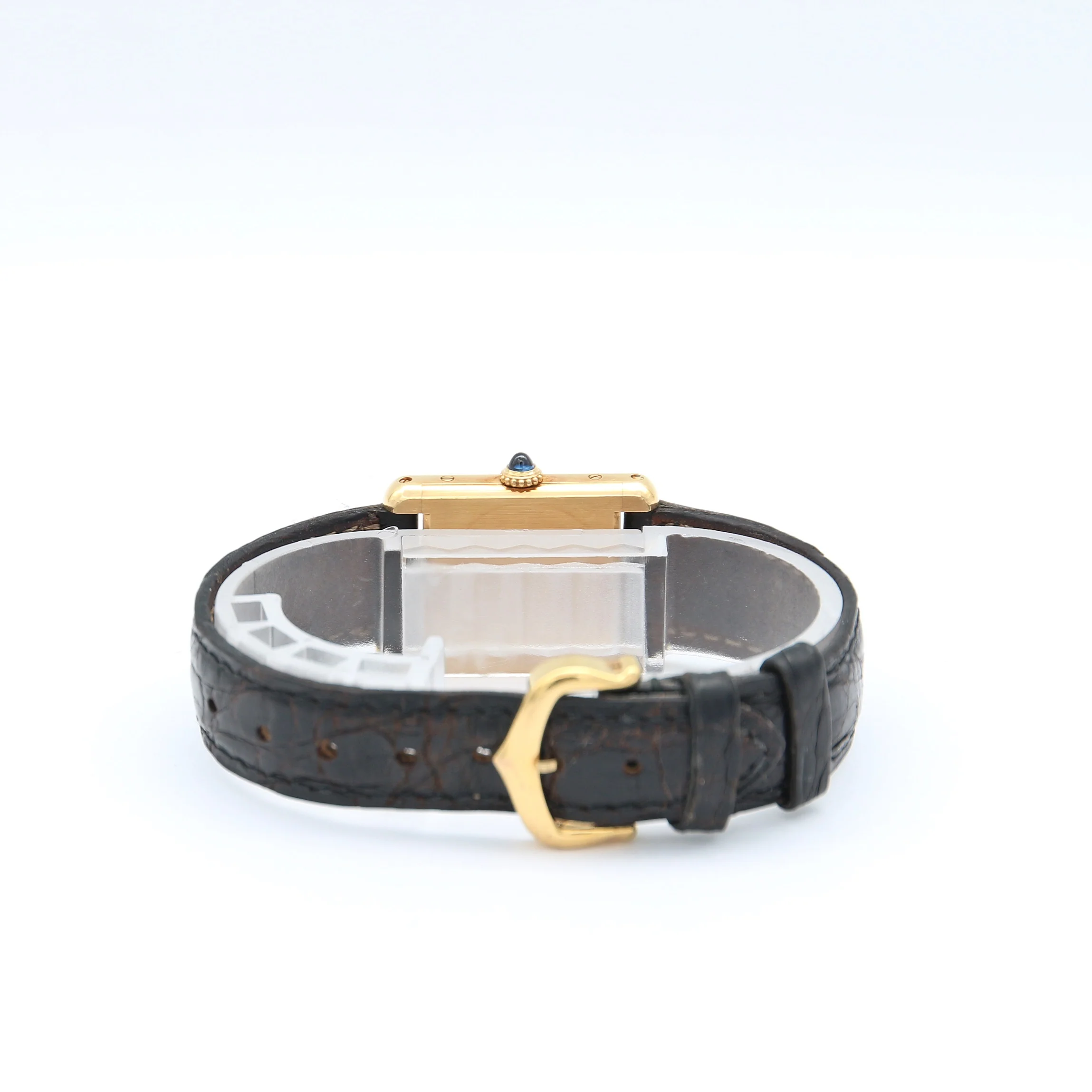 Cartier Tank Louis ref. 78087 18K Gold Leather strap - Image 10