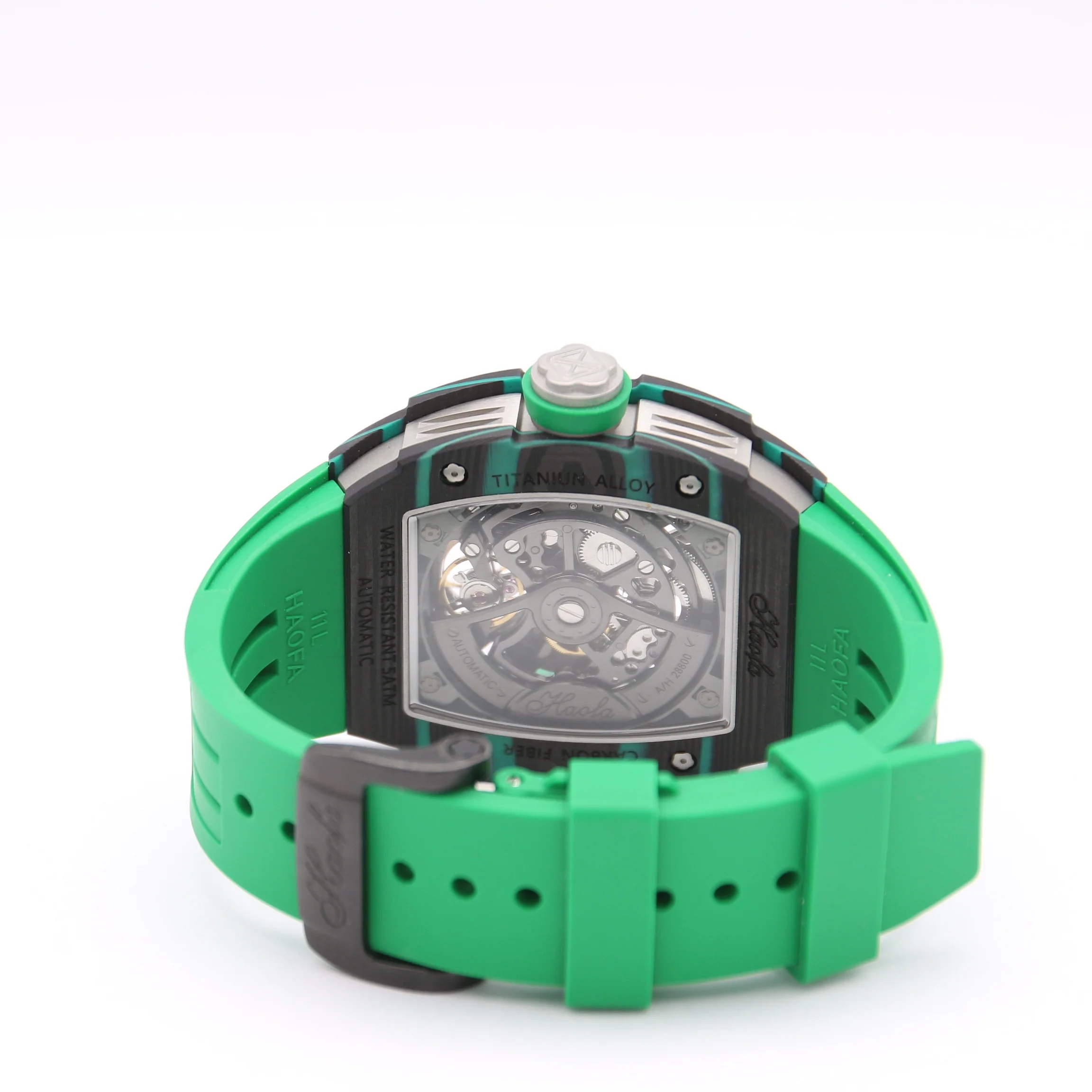 HAOFA ref. 1906 Green - Carbon TPT Mechanical Watch - Image 7