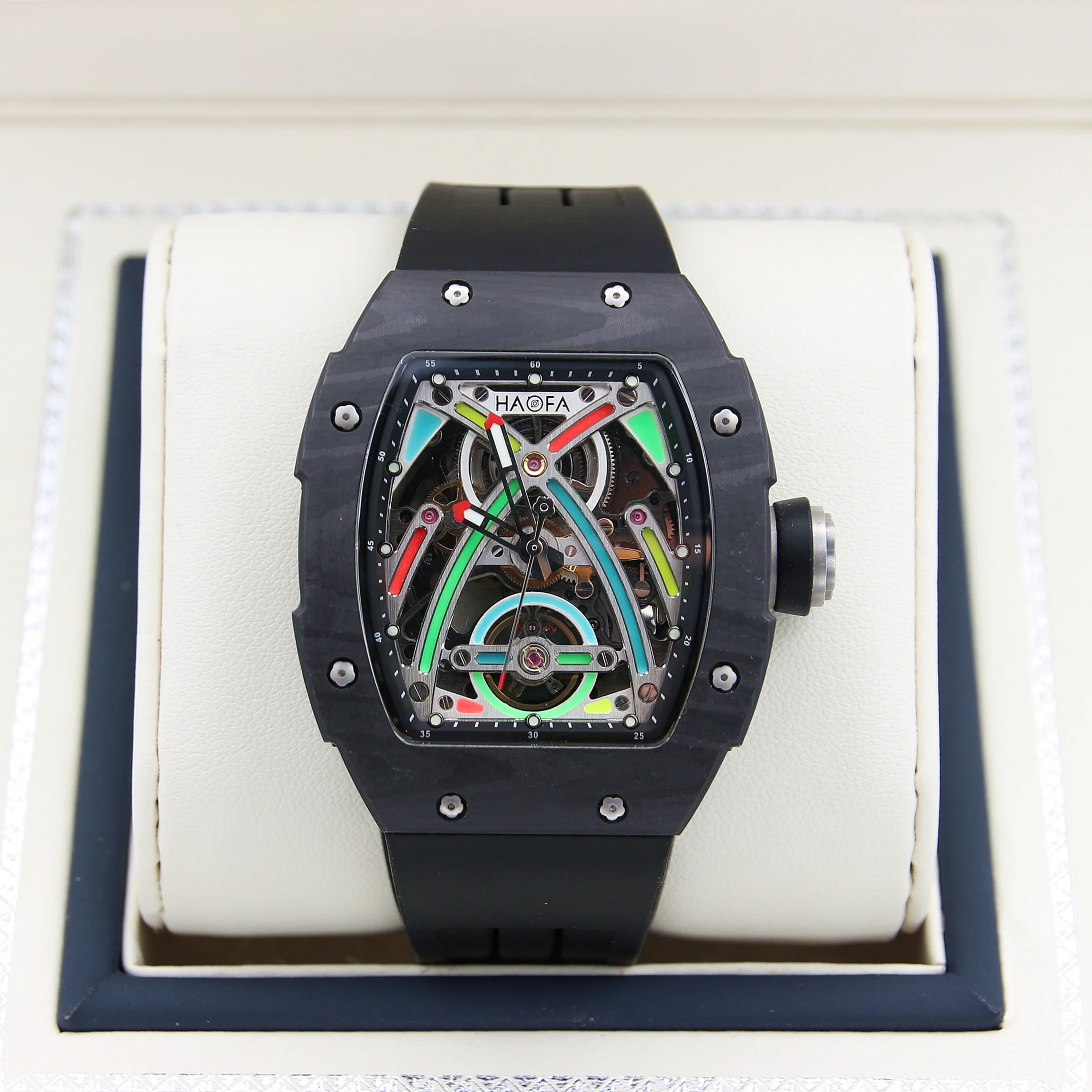 HAOFA ref. 1970 Black - Carbon TPT Automatic Watch - Image 5