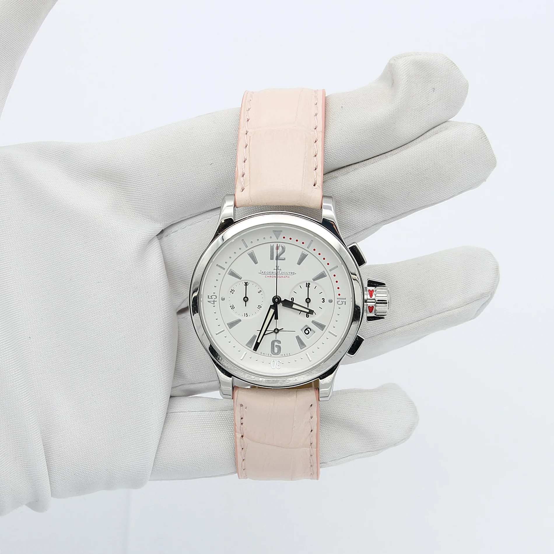 Jaeger LeCoultre Master Compressor Chronograph ref 148.8.31 Leather strap - Image 2