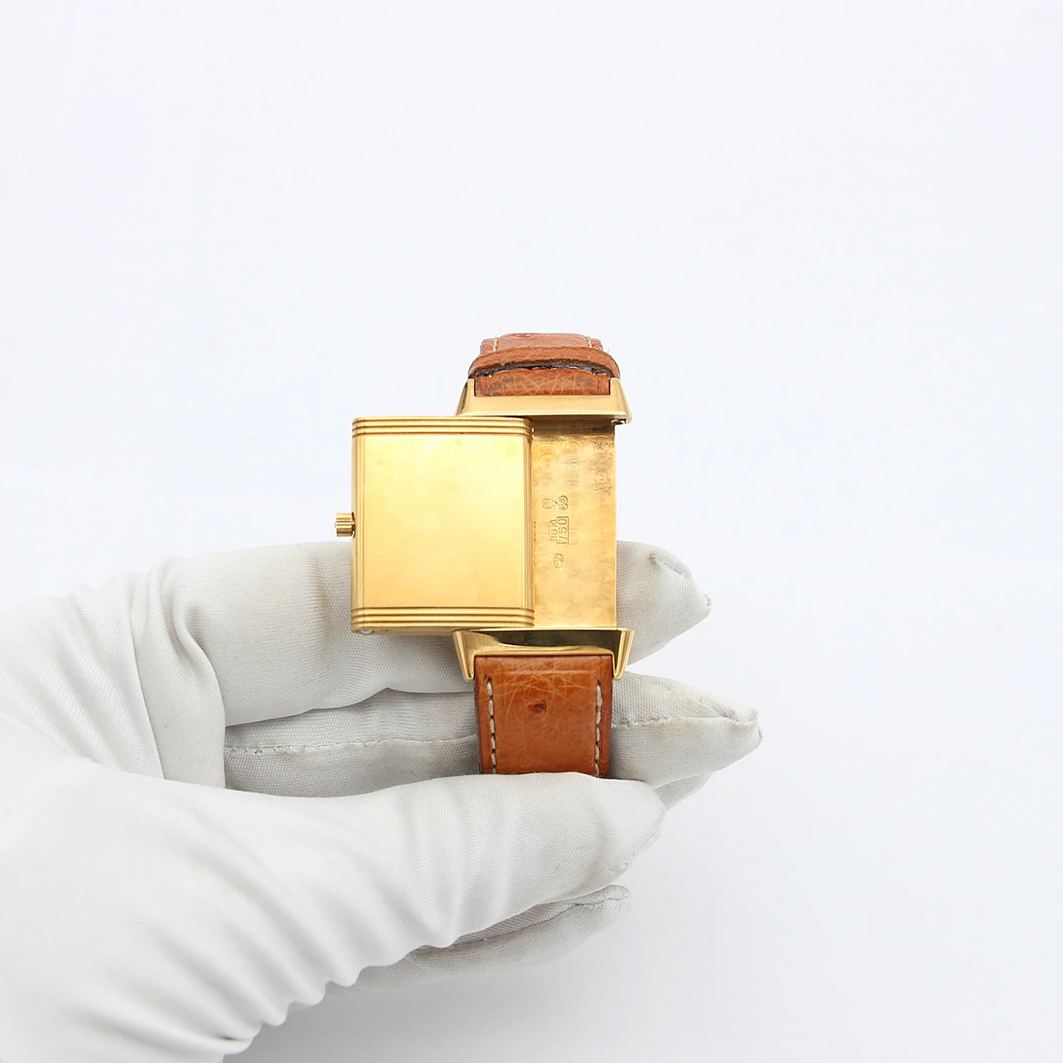 Jaeger-LeCoultre Reverso Classique ref. 250.1.86 18K Gold Leather strap - Image 3