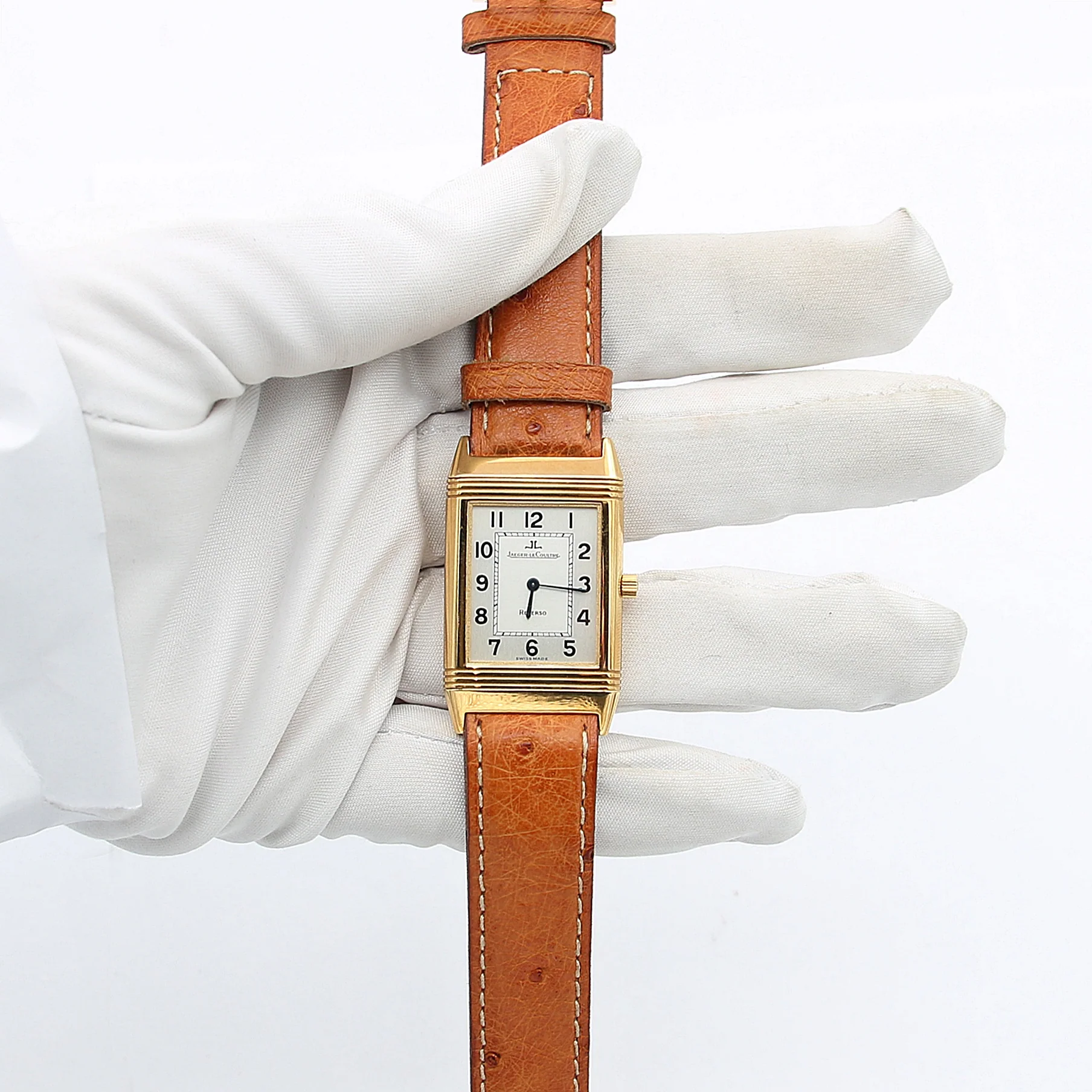 Jaeger-LeCoultre Reverso Classique ref. 250.1.86 18K Gold Leather strap - Image 5
