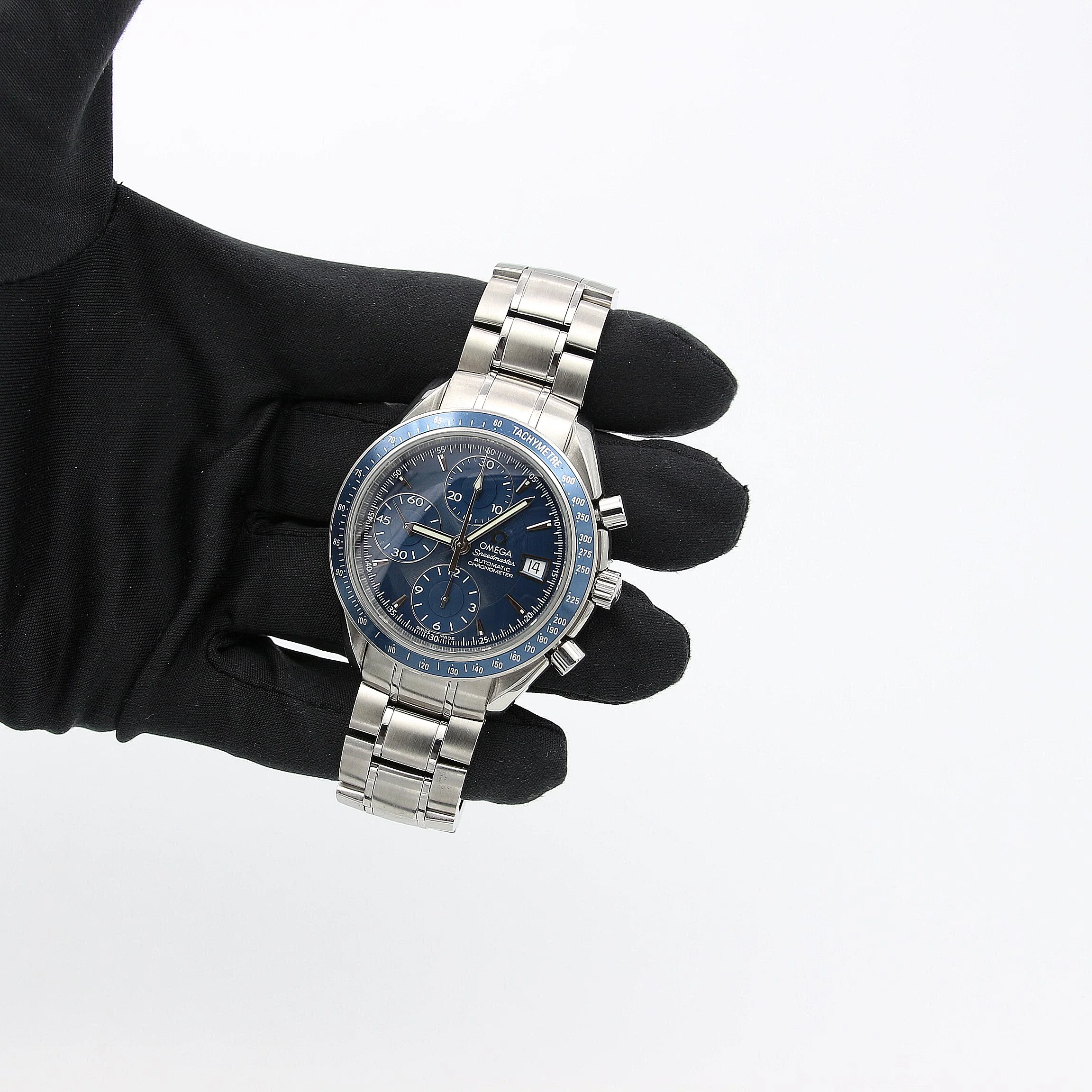 Omega Speedmaster Date ref. 3212.80 Blue Dial - Image 2