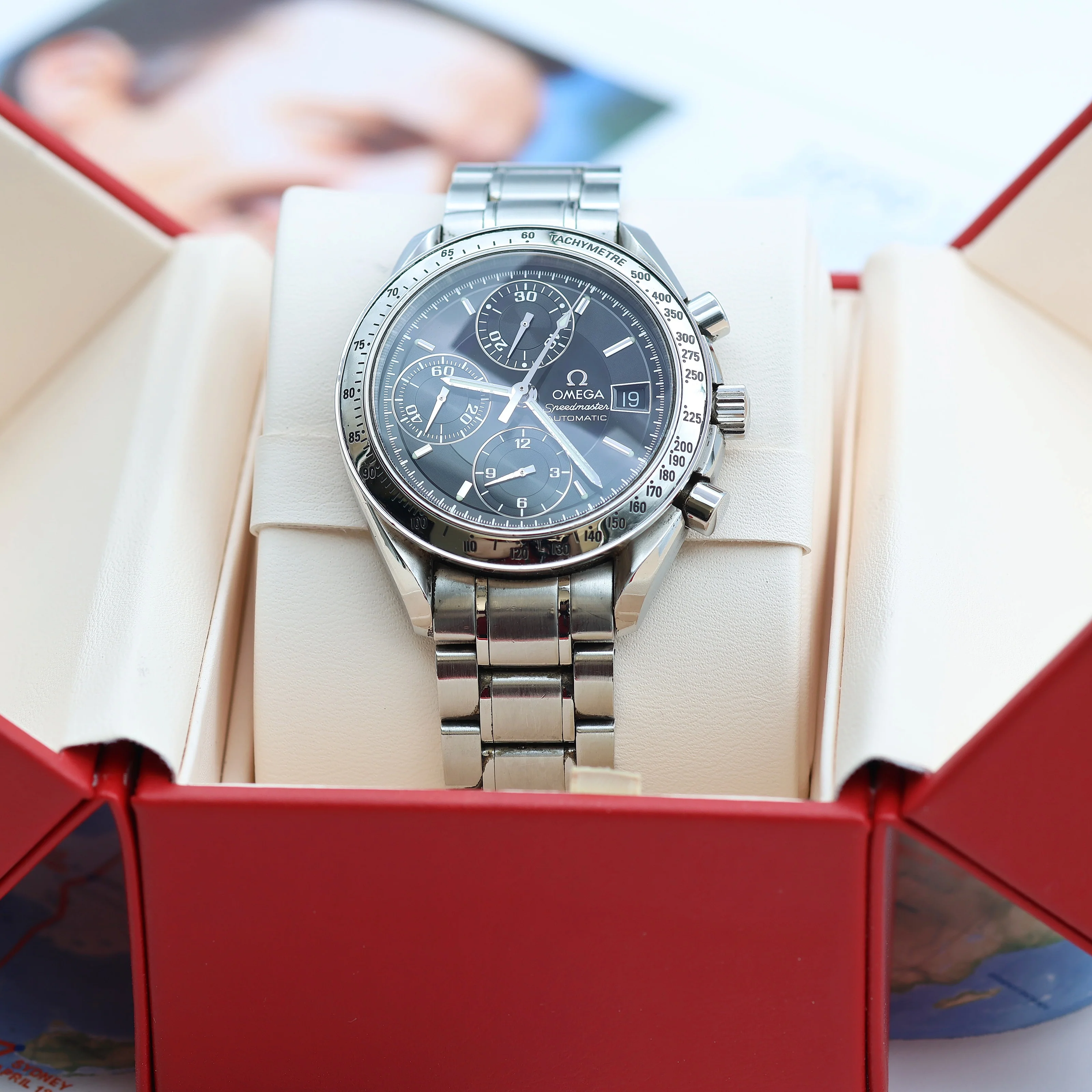 Omega Speedmaster Date ref. 3513.50 Black Dial - With Box - Image 4