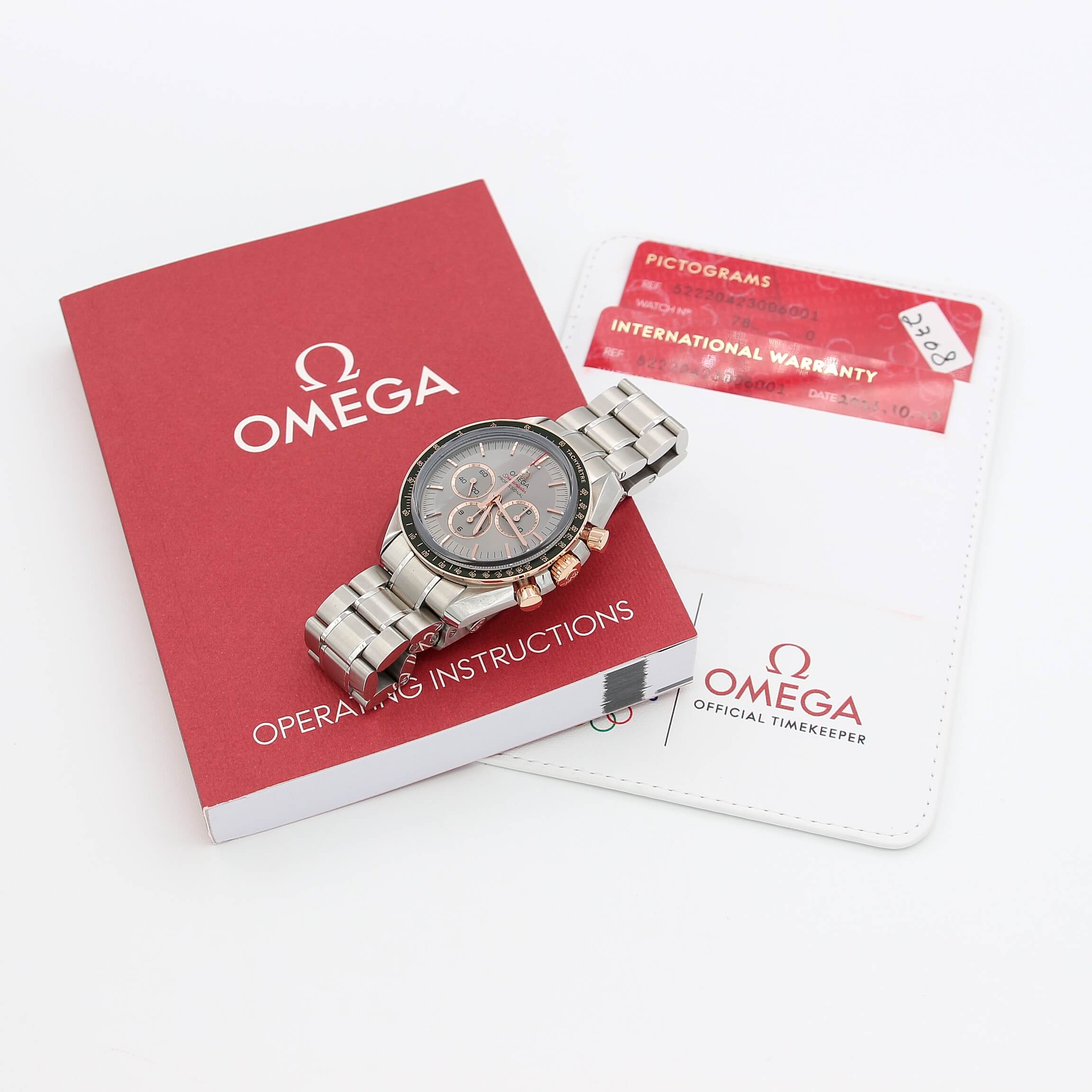 Omega Speedmaster Tokyo 2020 Green Bezel - ref. 522.20.42.30.06.001 – NEW Full Set - Image 4