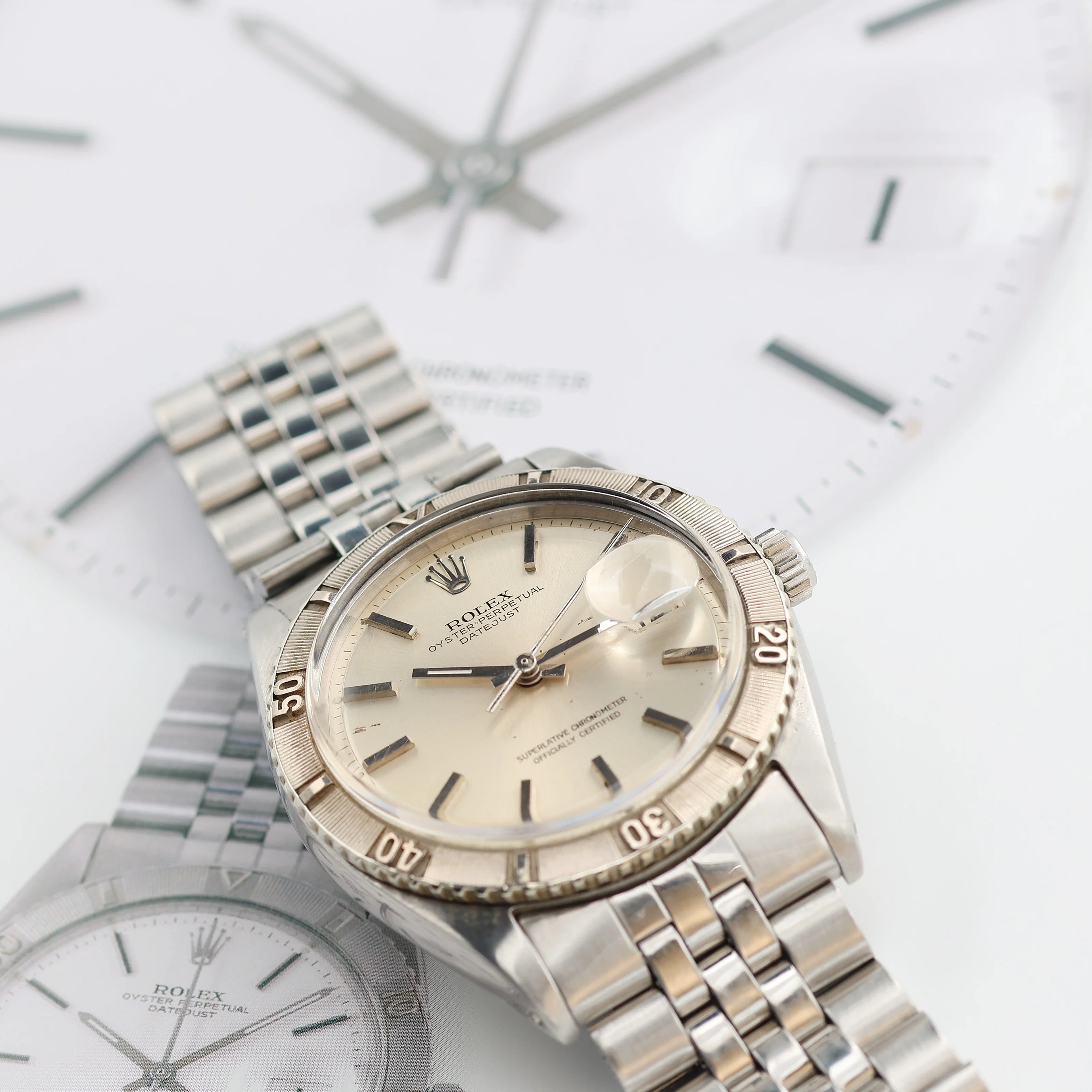 ON SALE: Rolex Datejust Turn-O-Graph ref. 1625 Silver Dial - Jubilee Bracelet - Image 5