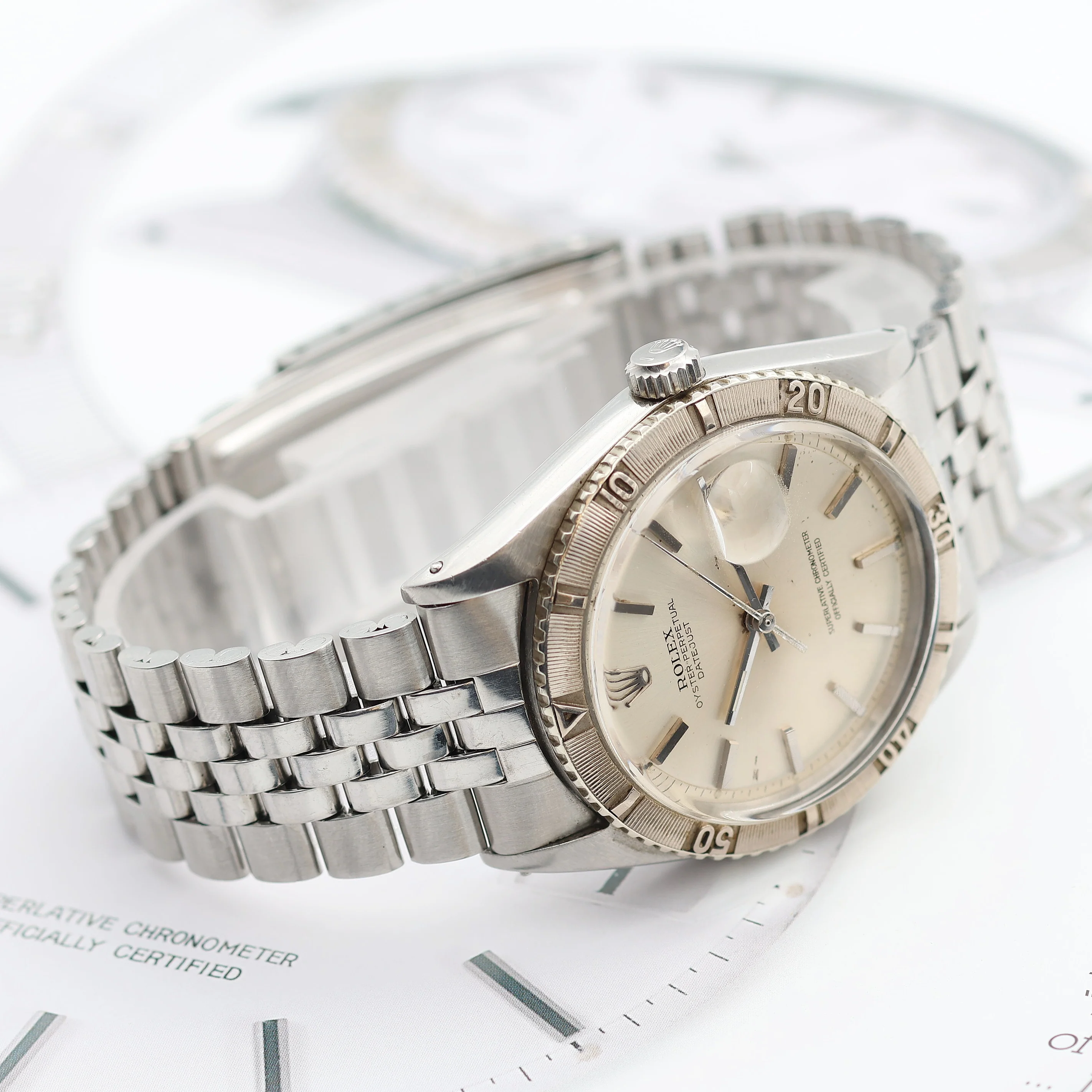 ON SALE: Rolex Datejust Turn-O-Graph ref. 1625 Silver Dial - Jubilee Bracelet - Image 7