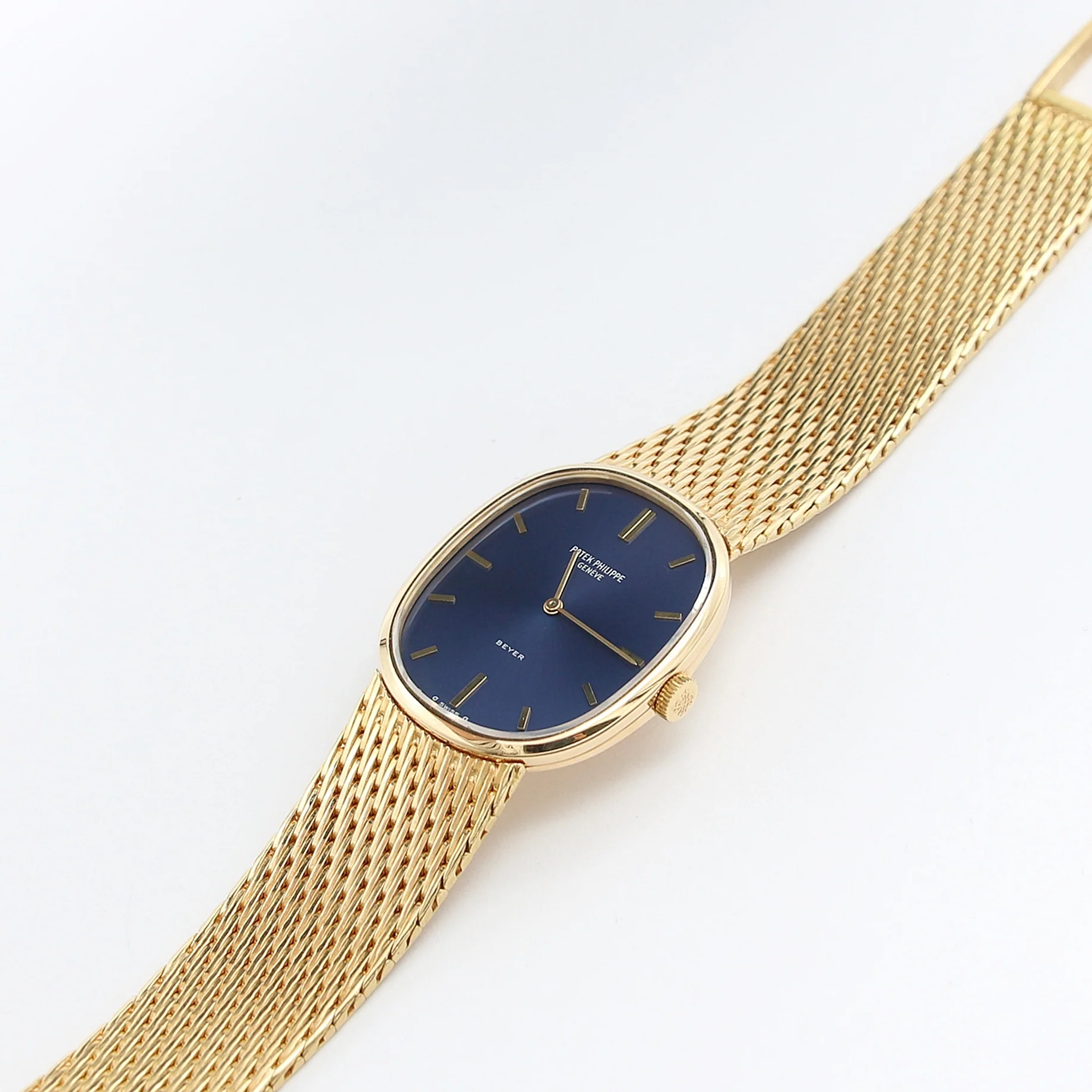 Patek Philippe Ellipse ref. 3748 - Blue dial Gold bracelet with extract - Image 2