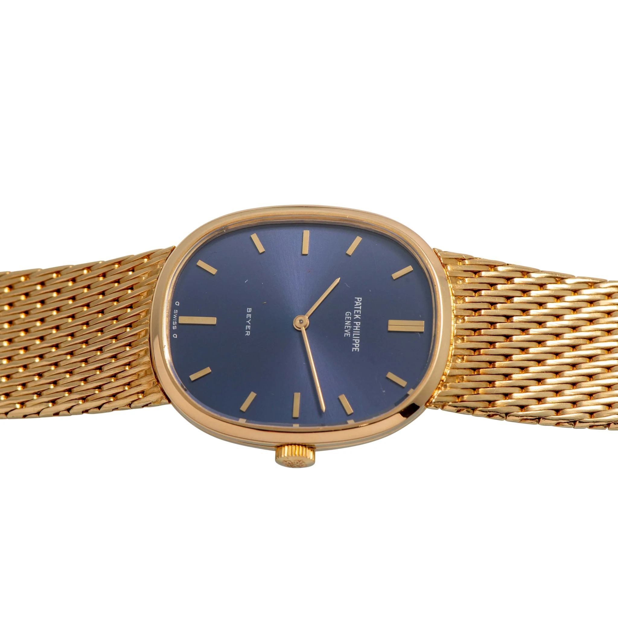 Patek Philippe Ellipse ref. 3748 - Blue dial Gold bracelet with extract - Image 4