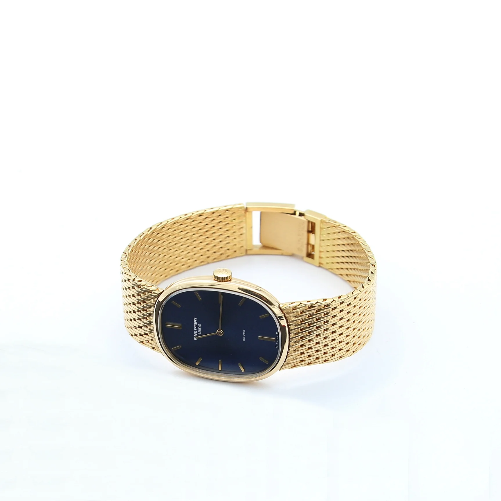 Patek Philippe Ellipse ref. 3748 - Blue dial Gold bracelet with extract - Image 6