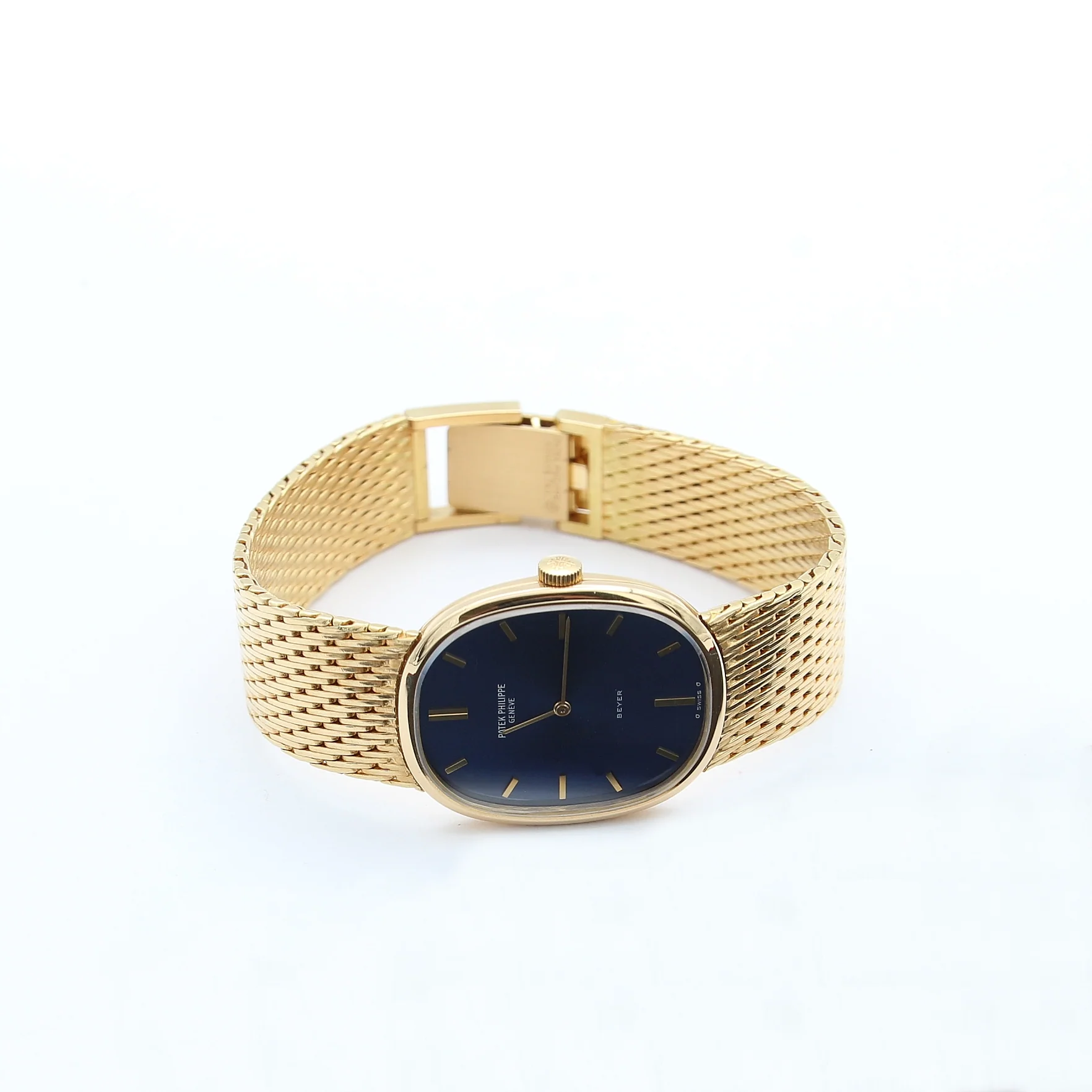 Patek Philippe Ellipse ref. 3748 - Blue dial Gold bracelet with extract - Image 7