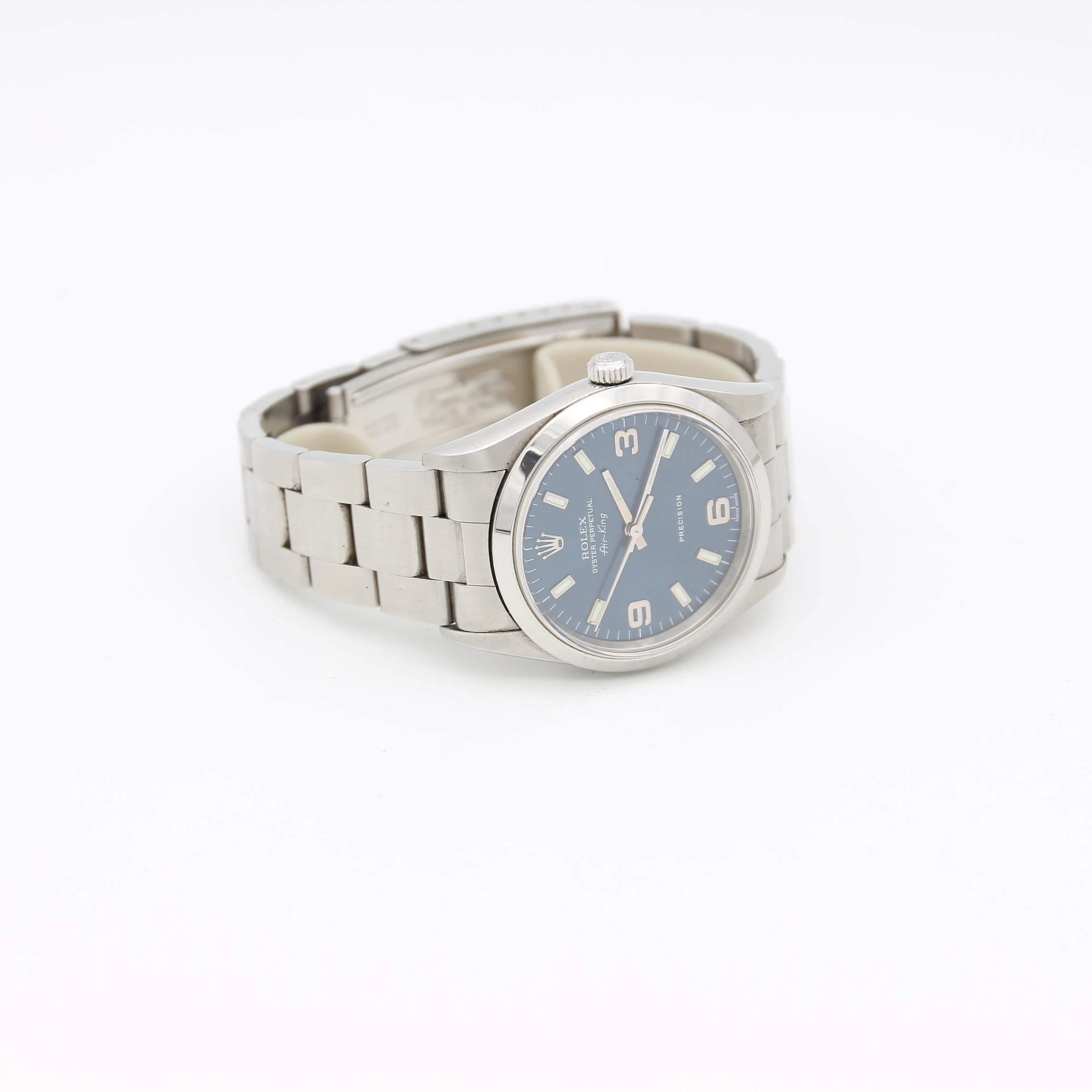 Rolex Air-King ref. 14000 Blue Arabic Dial 3-6-9 - Full Set - Image 4