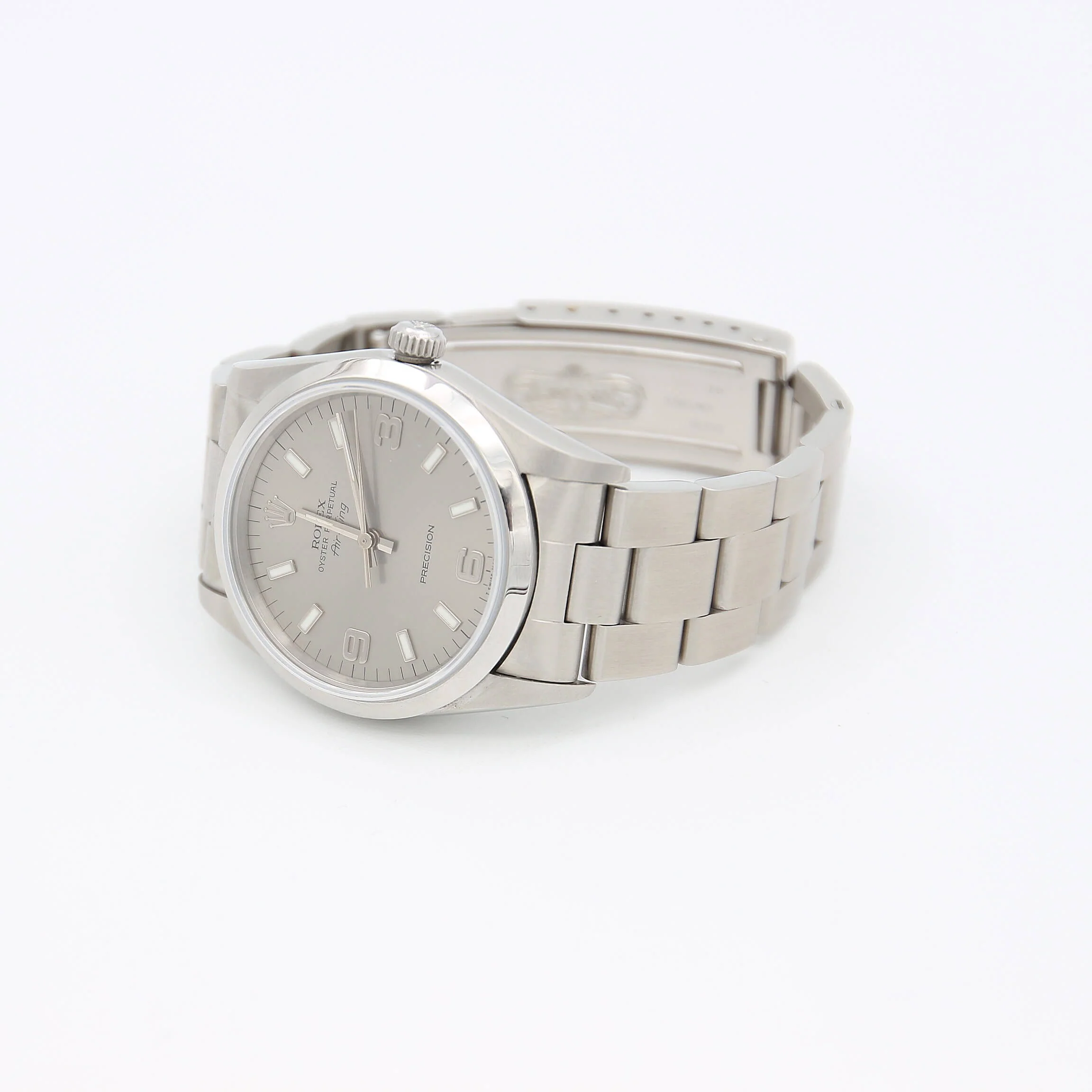 Rolex Air-King ref. 14000 Silver dial 3-6-9 - Full Set - Image 2
