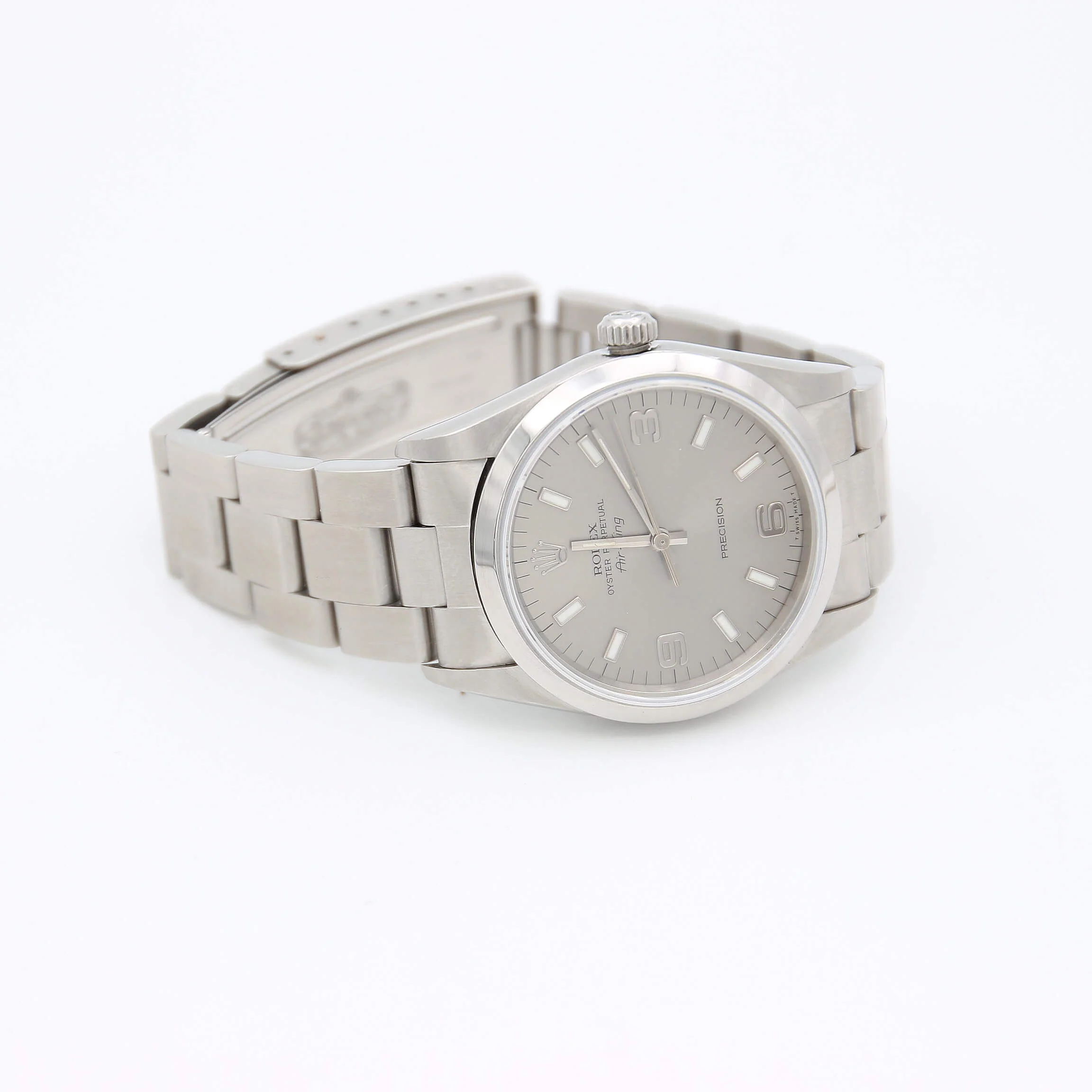 Rolex Air-King ref. 14000 Silver dial 3-6-9 - Full Set - Image 3