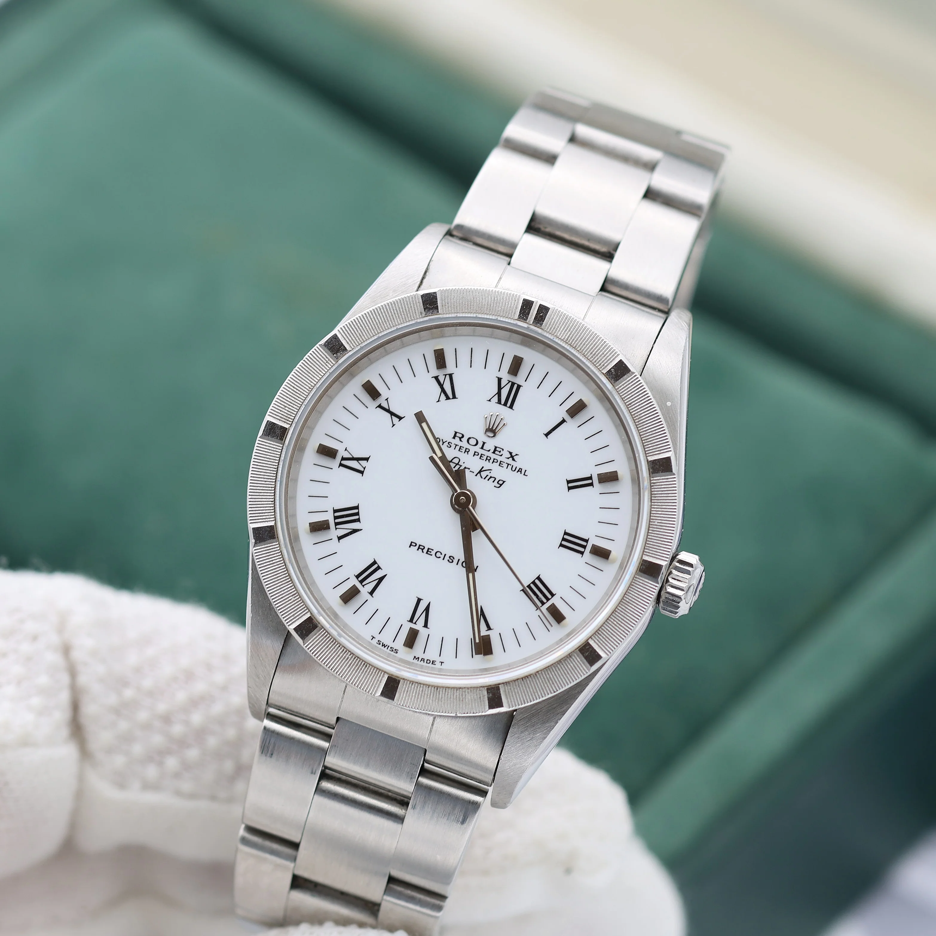 Rolex Air-King ref. 14010 White Roman dial - Image 3