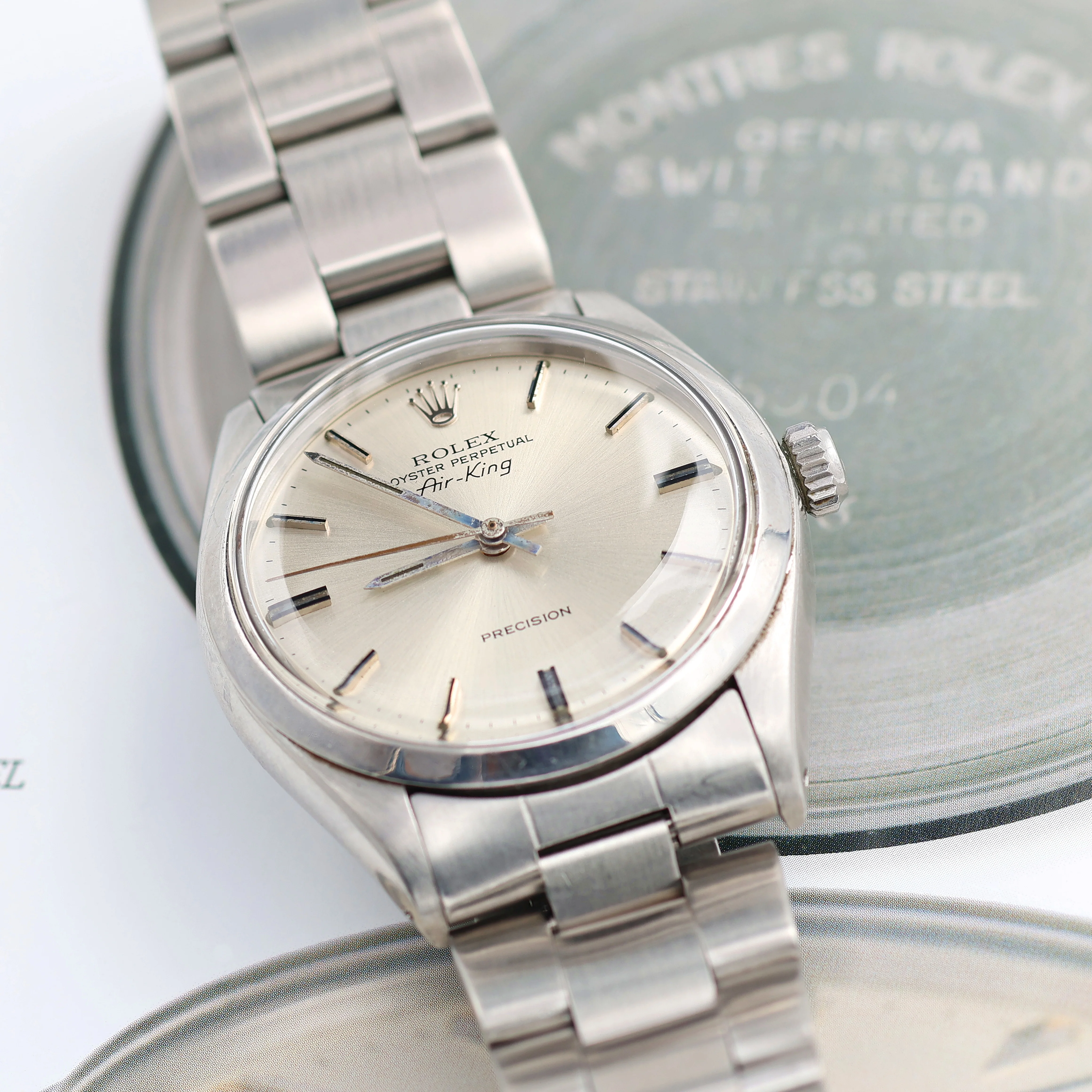 Rolex Air-King ref. 5500 Silver dial VII - Oyster bracelet