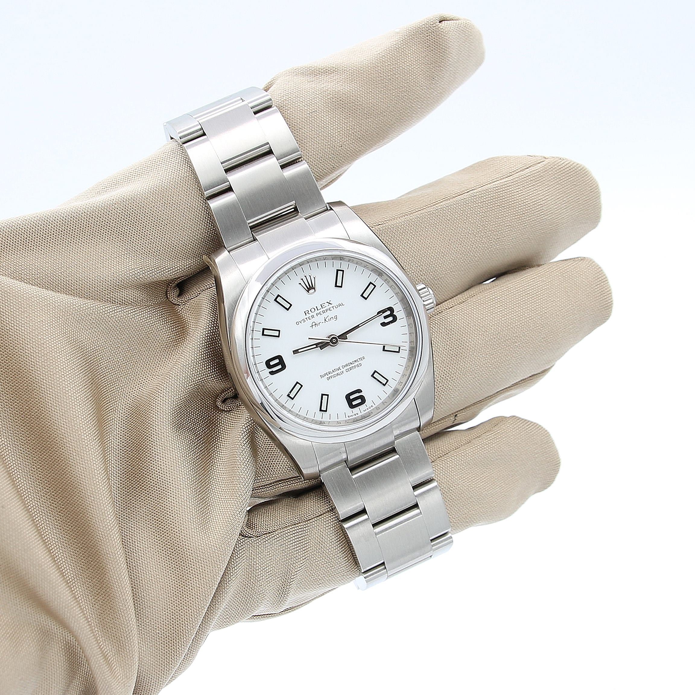 Rolex Airking ref. 114200 White dial - Full Set - Image 2