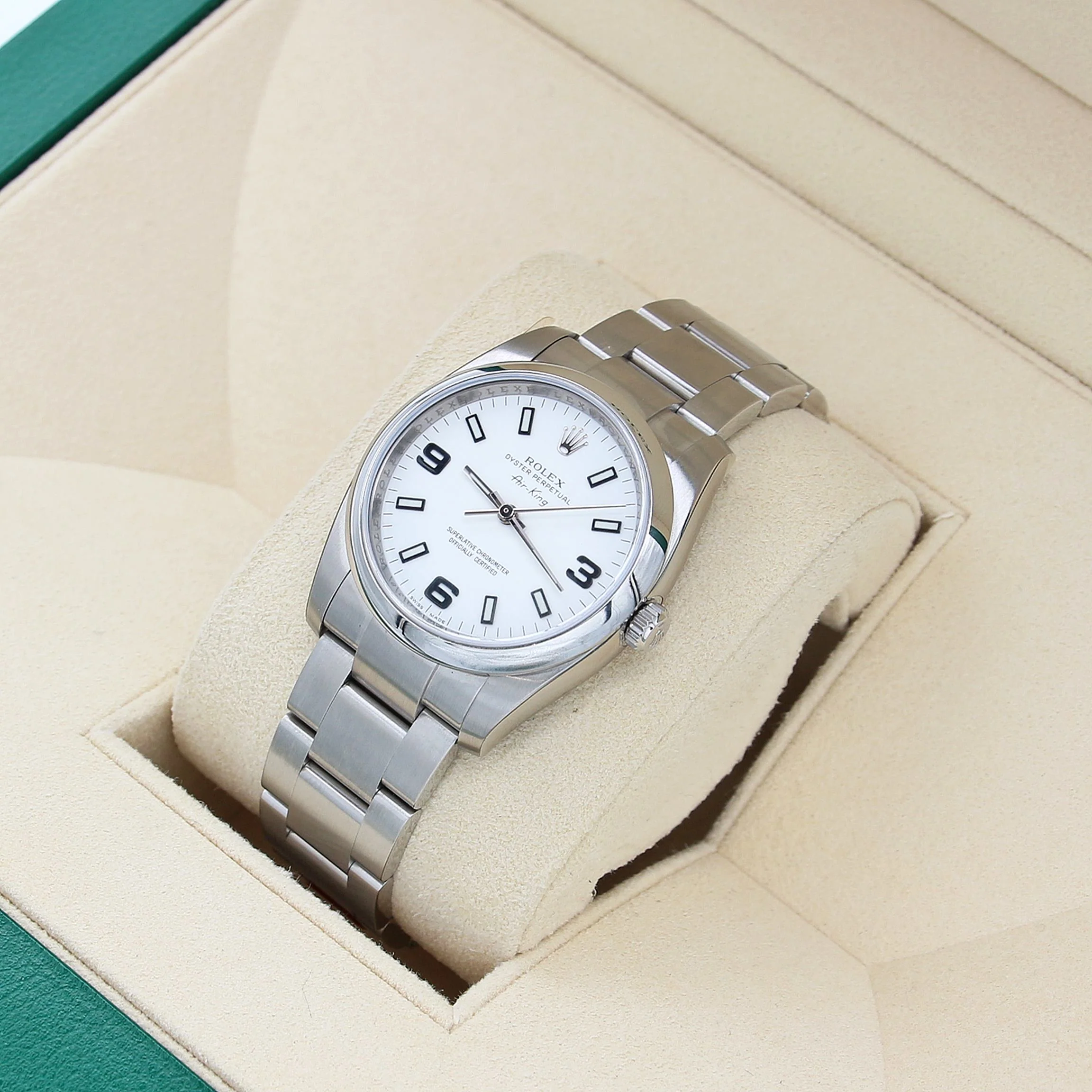 Rolex Airking ref. 114200 White dial - Full Set - Image 3