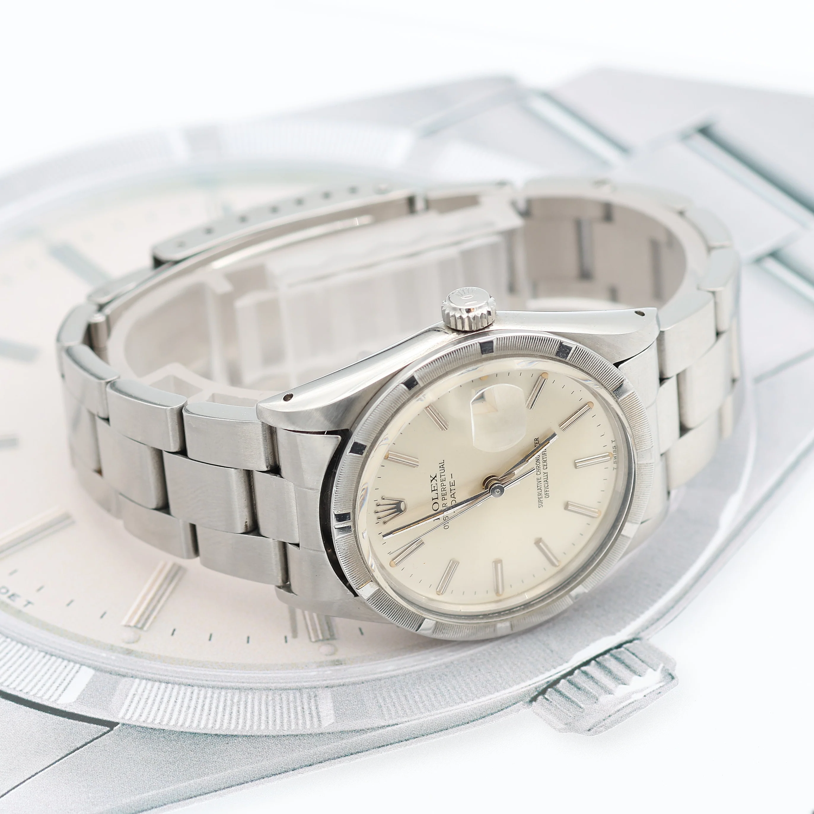Rolex Date ref. 15010 - Silver Dial Oyster Bracelet - Image 8