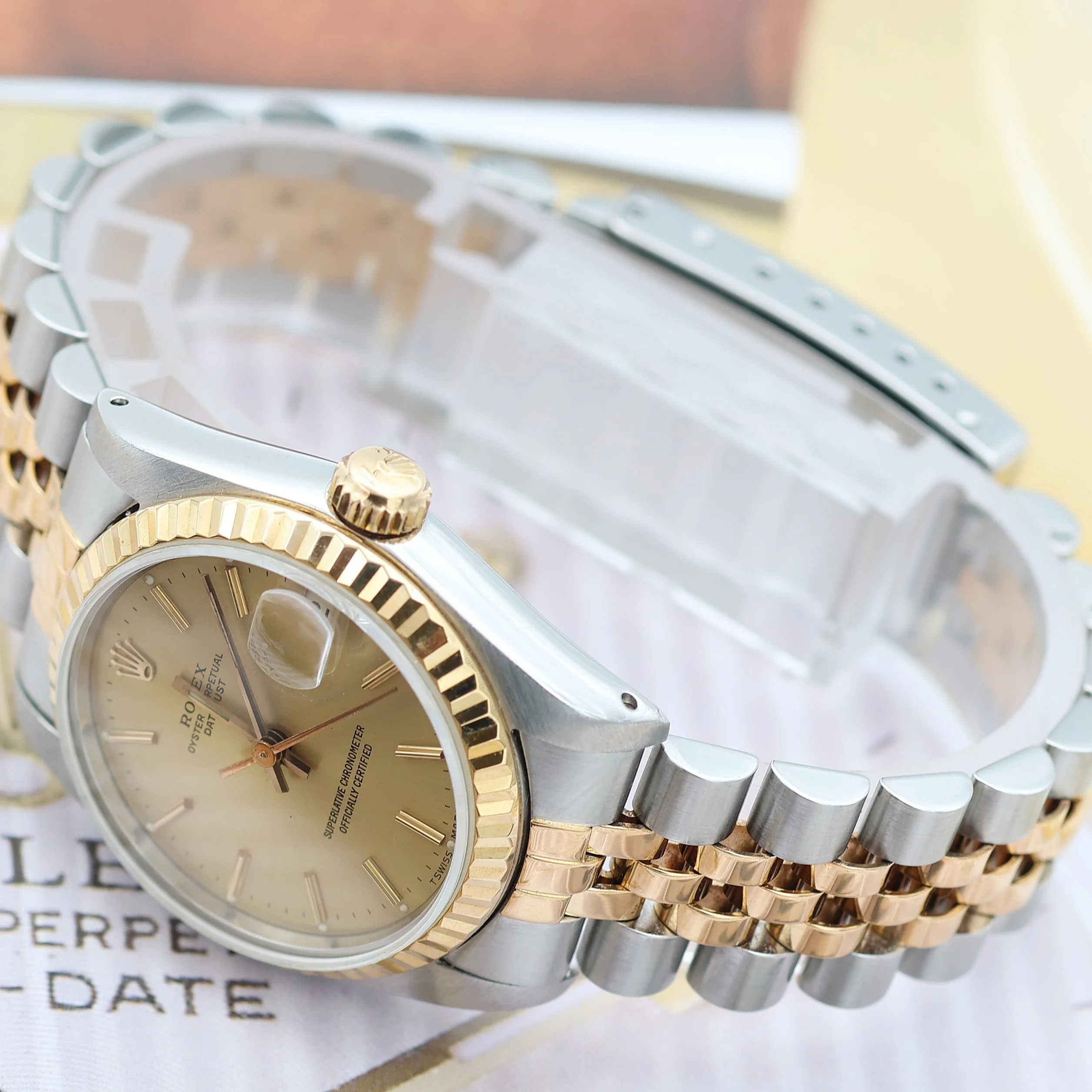 Rolex Datejust 31 Mid-Size ref. 68273 - Champagne Dial - Full Set - Image 8