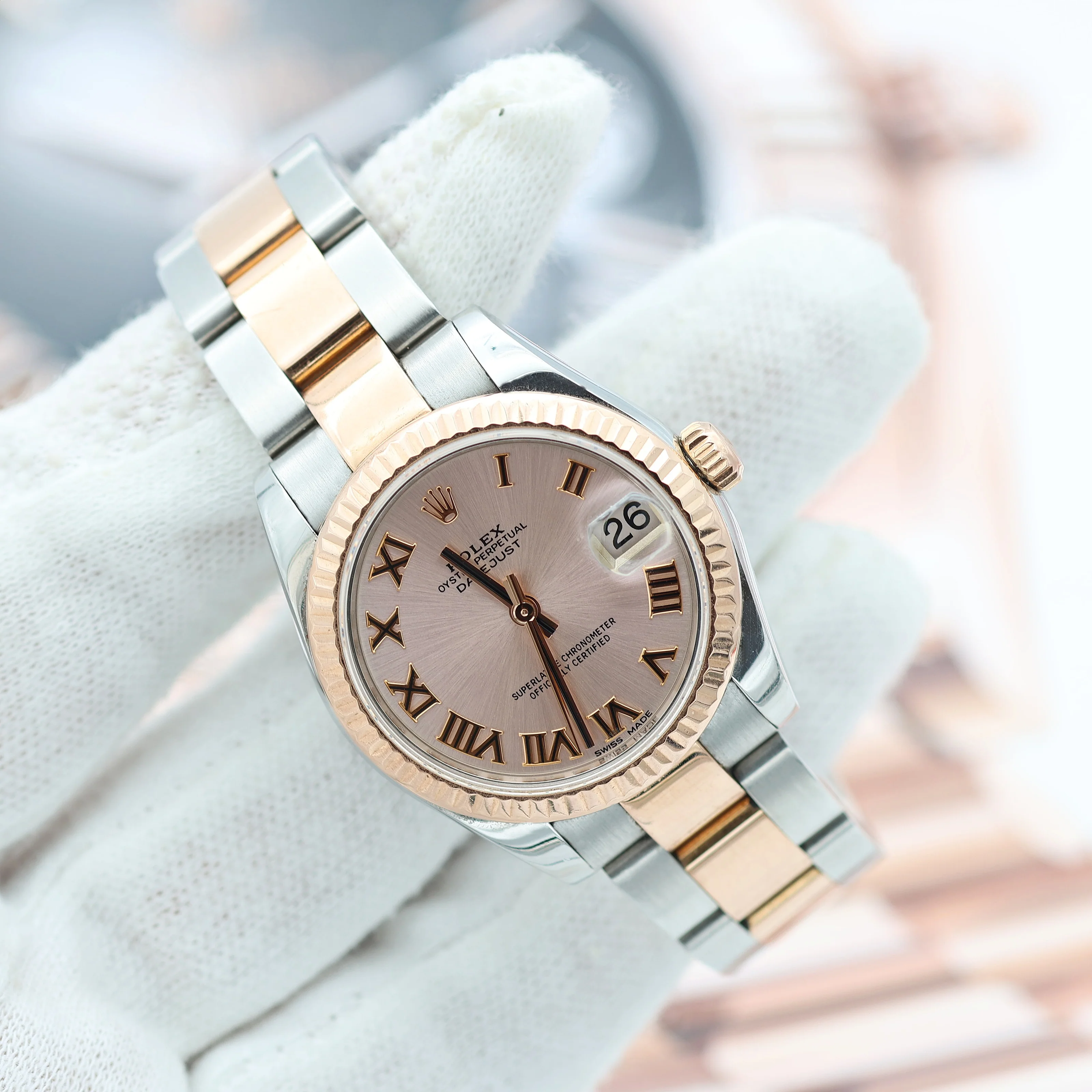 Rolex Datejust 31 ref. 178271 Sundust Roman Dial - Oyster - Full Set - Image 4