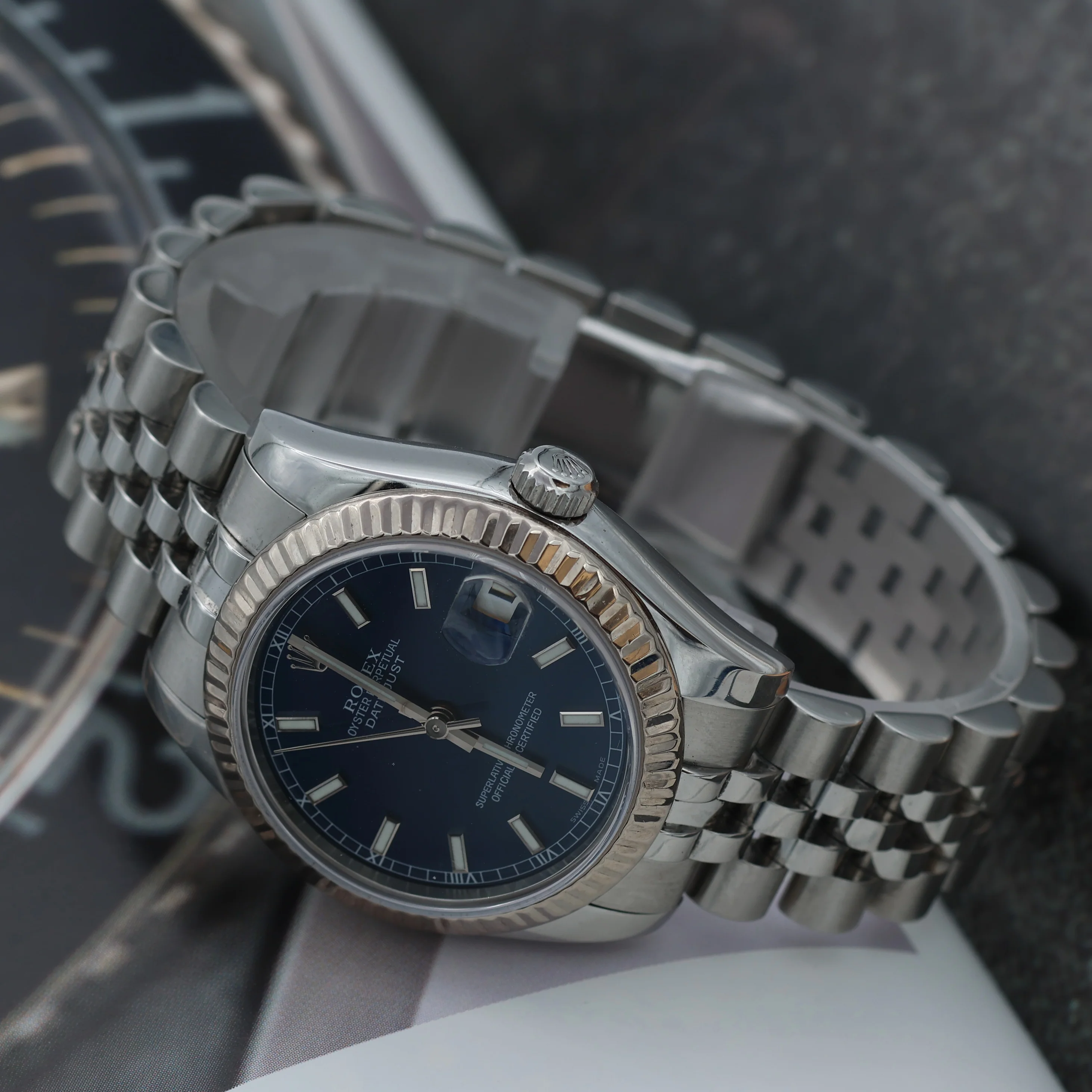 Rolex Datejust 31 ref. 178274 Blue dial Jubilee - Full Set - Image 6
