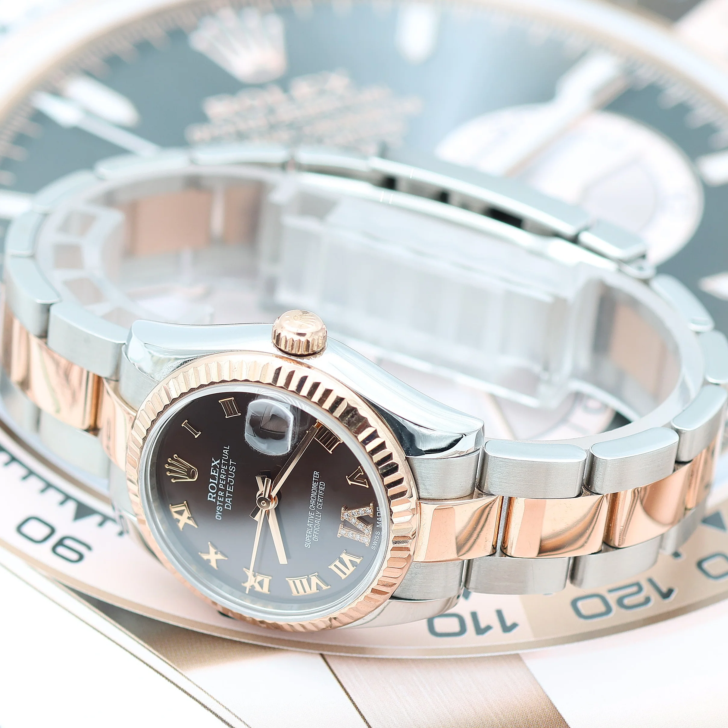 Rolex Datejust 31 ref. 278271 - Chocolate Diamond Roman Dial - Oyster Bracelet Full Set - Image 7