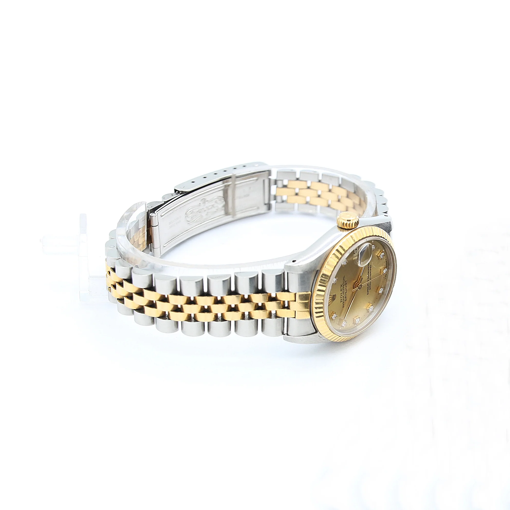 Rolex Datejust 31 ref 68273 Steel/Gold Jubilee Champagne Diamonds dial - Image 5