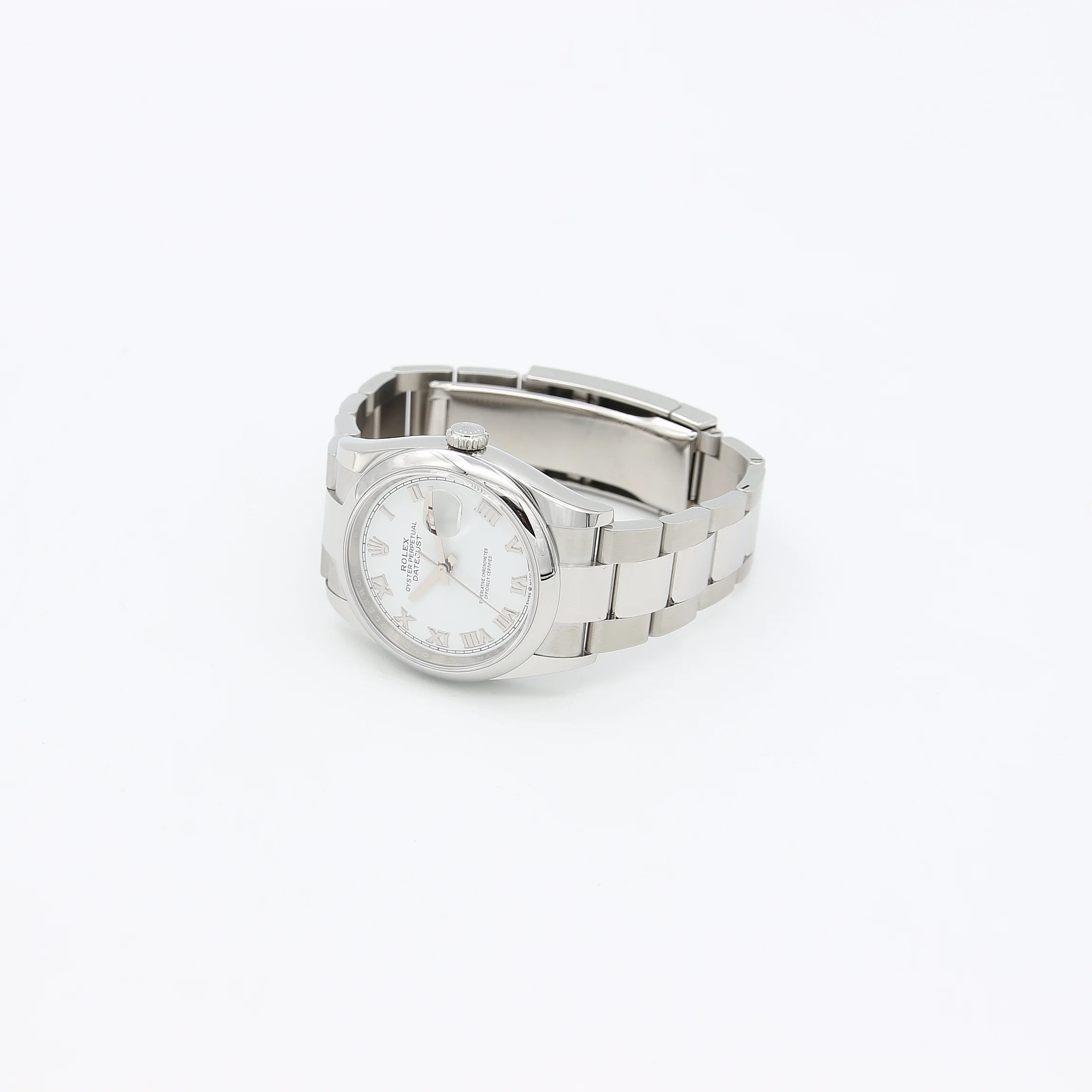 Rolex Datejust 36 126200 White Roman Dial Oyster bracelet with Card - Image 6
