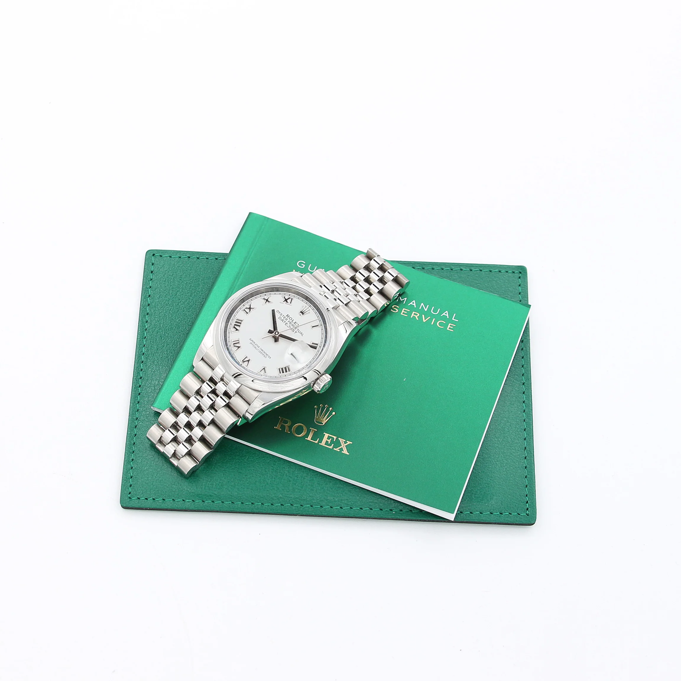 Rolex Datejust 36 126200 White Roman Dial Jubilee bracelet with Card - Image 3