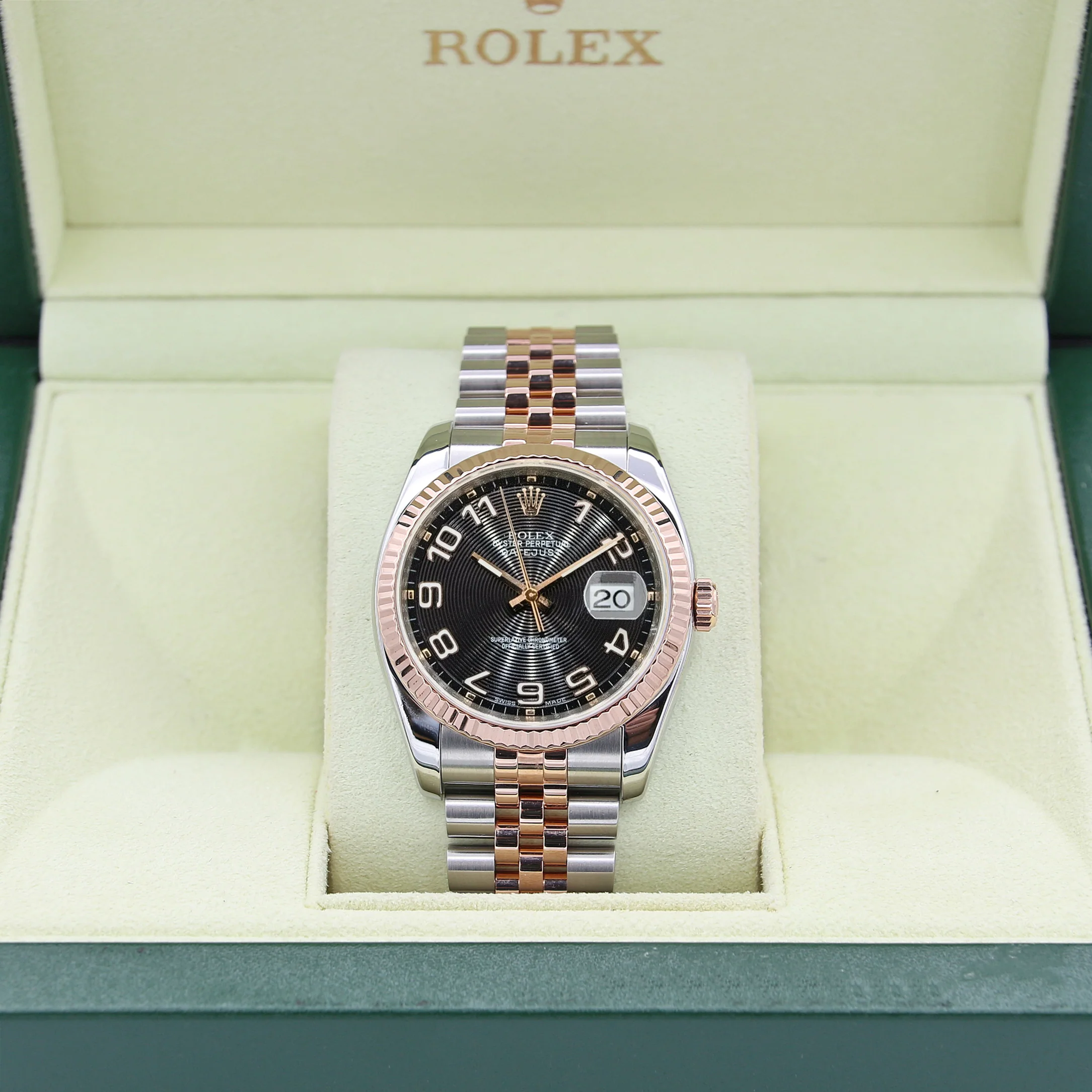Rolex Datejust 36 ref. 116231 Concentric Black Dial - Steel/Rose Gold Jubilee - Full Set - Image 3