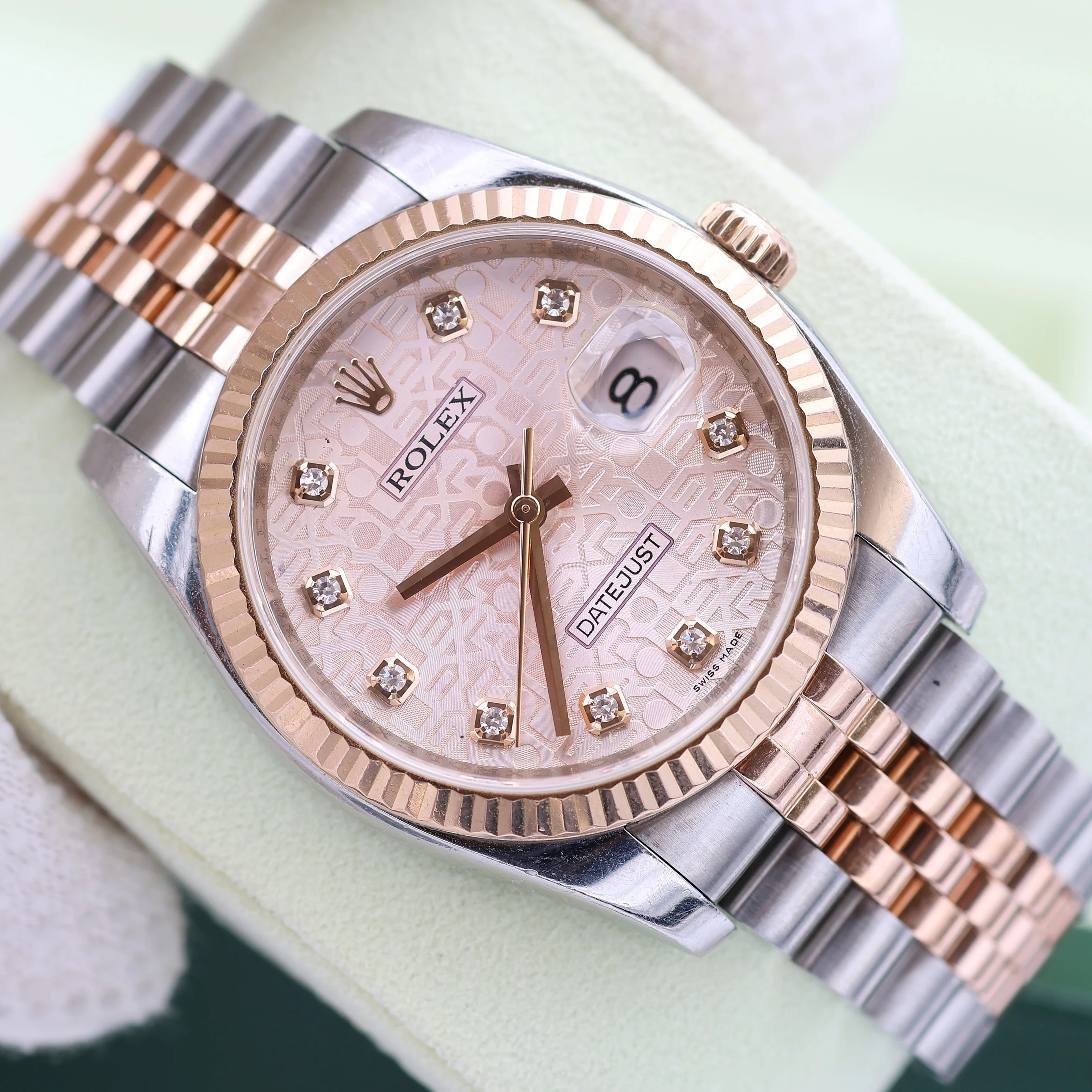 Rolex Datejust 36 ref. 116231 Sundust Millennary Diamonds Dial - Jubilee - Full Set - Image 4