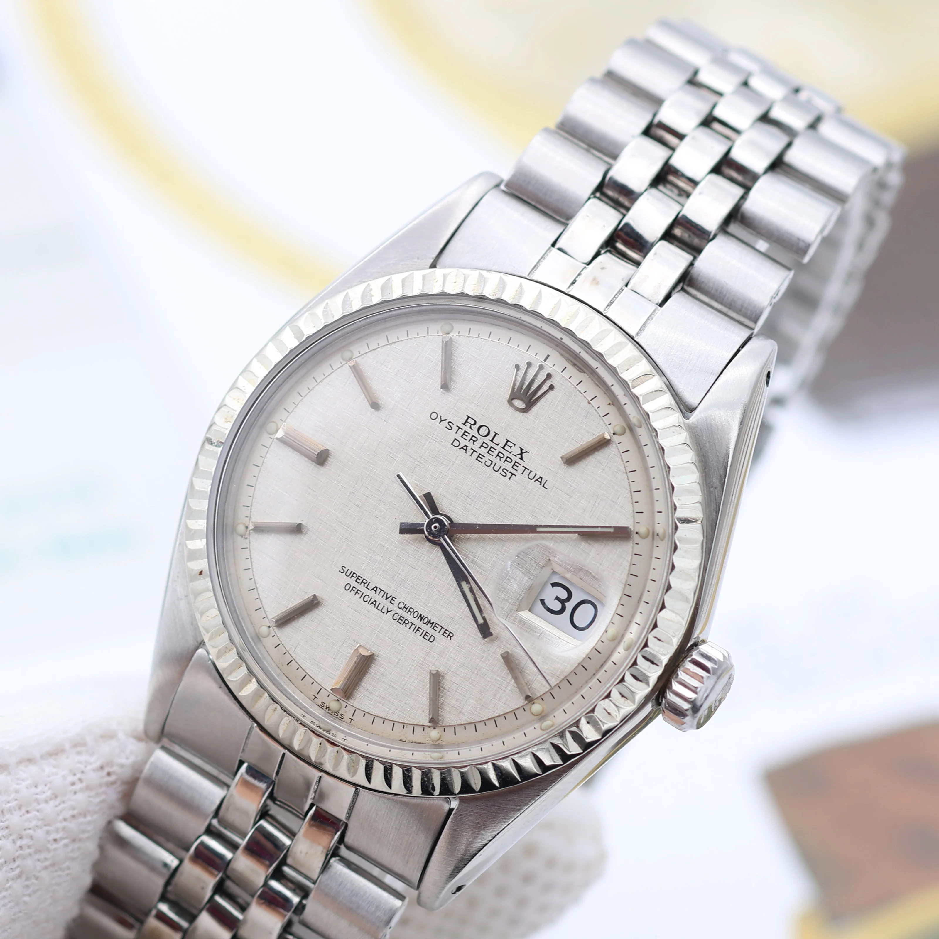 Rolex Datejust 36 ref. 1601 - Linen Dial (V III) - Jubilee